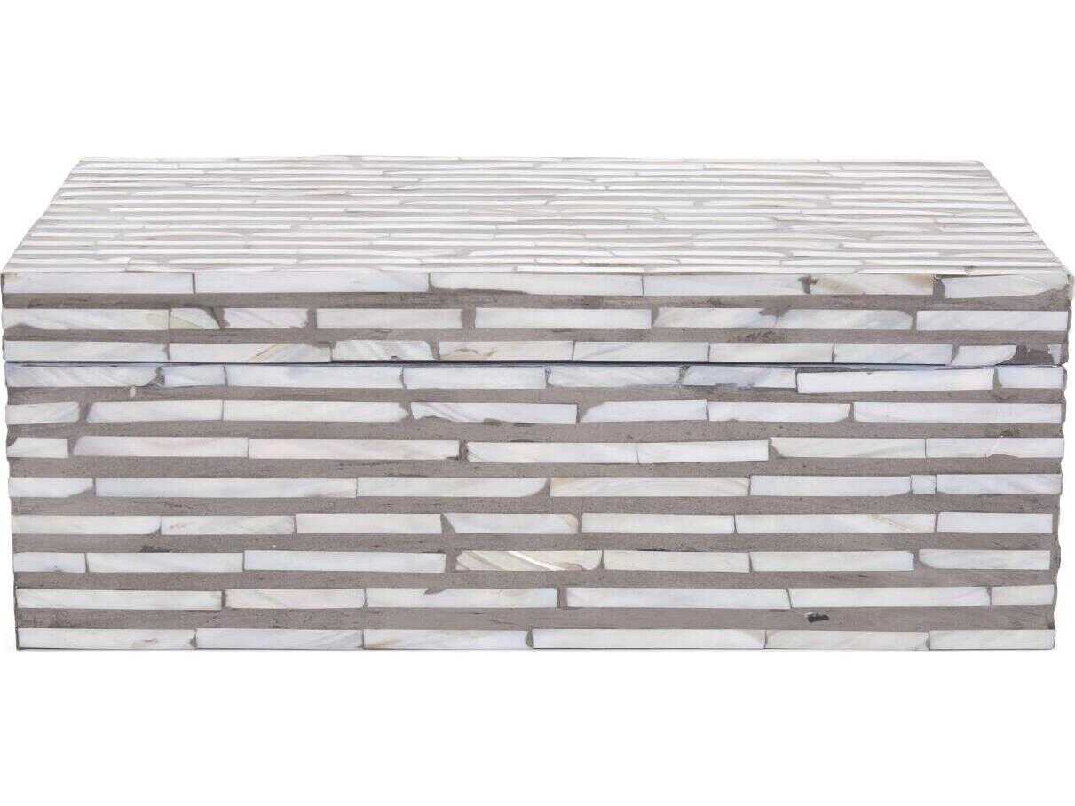 Howard Elliott Julianna Rectangular Mother of Pearl Low Box