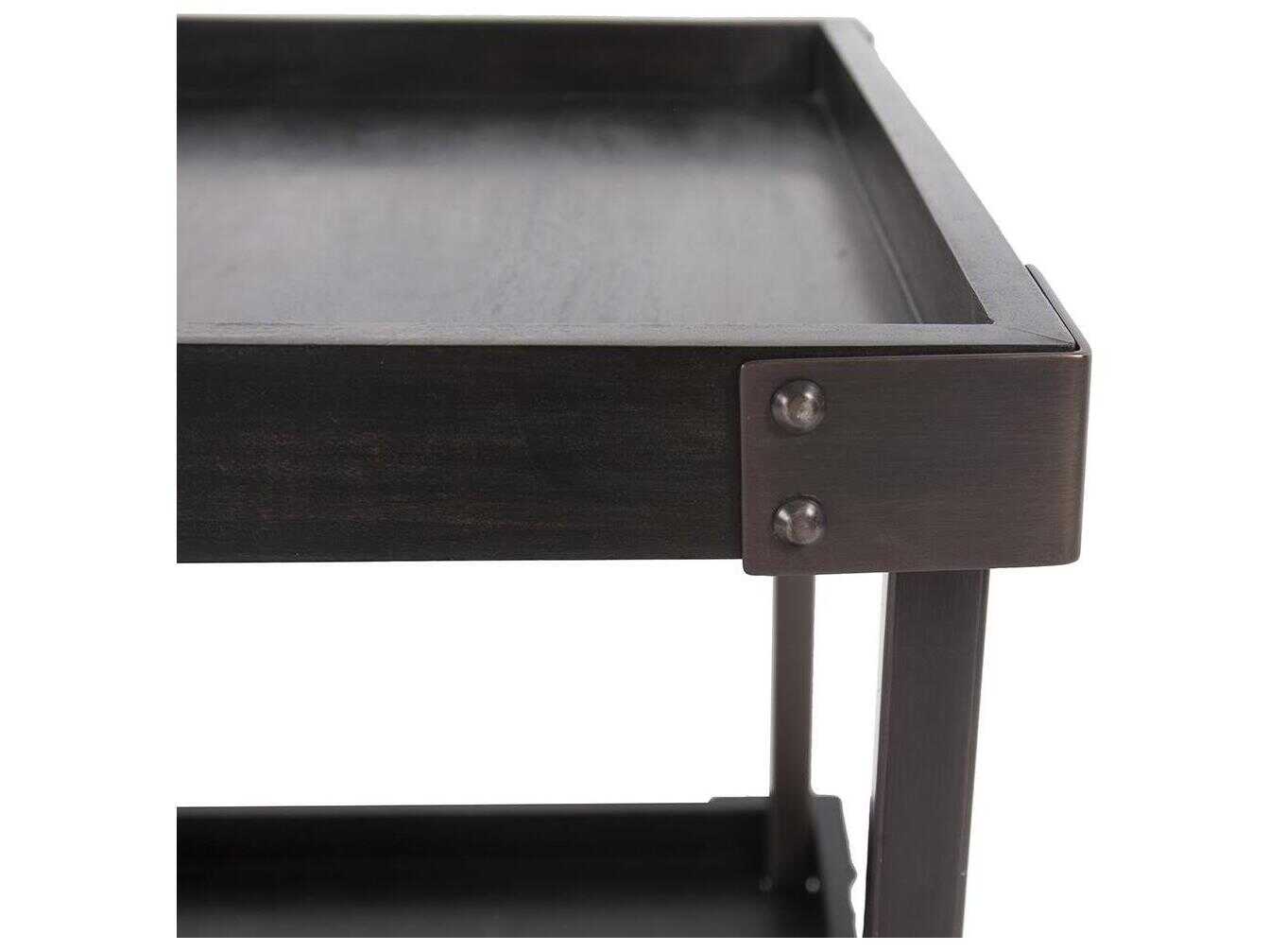 Howard Elliott Avenue Rectangular Wood Dark Bronze Console Table