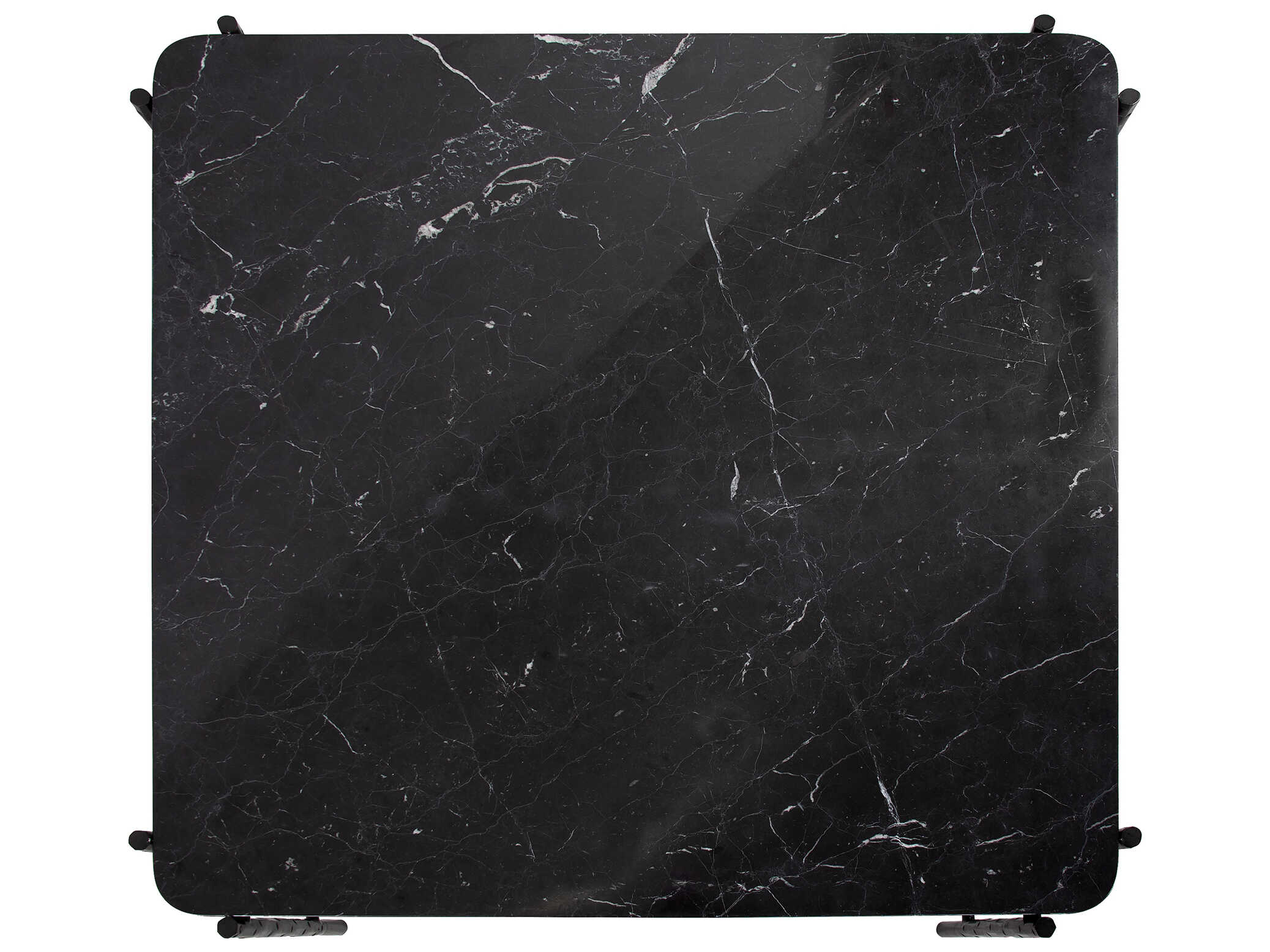 Howard Elliott Myatt Square Marble Graphite Coffee Table