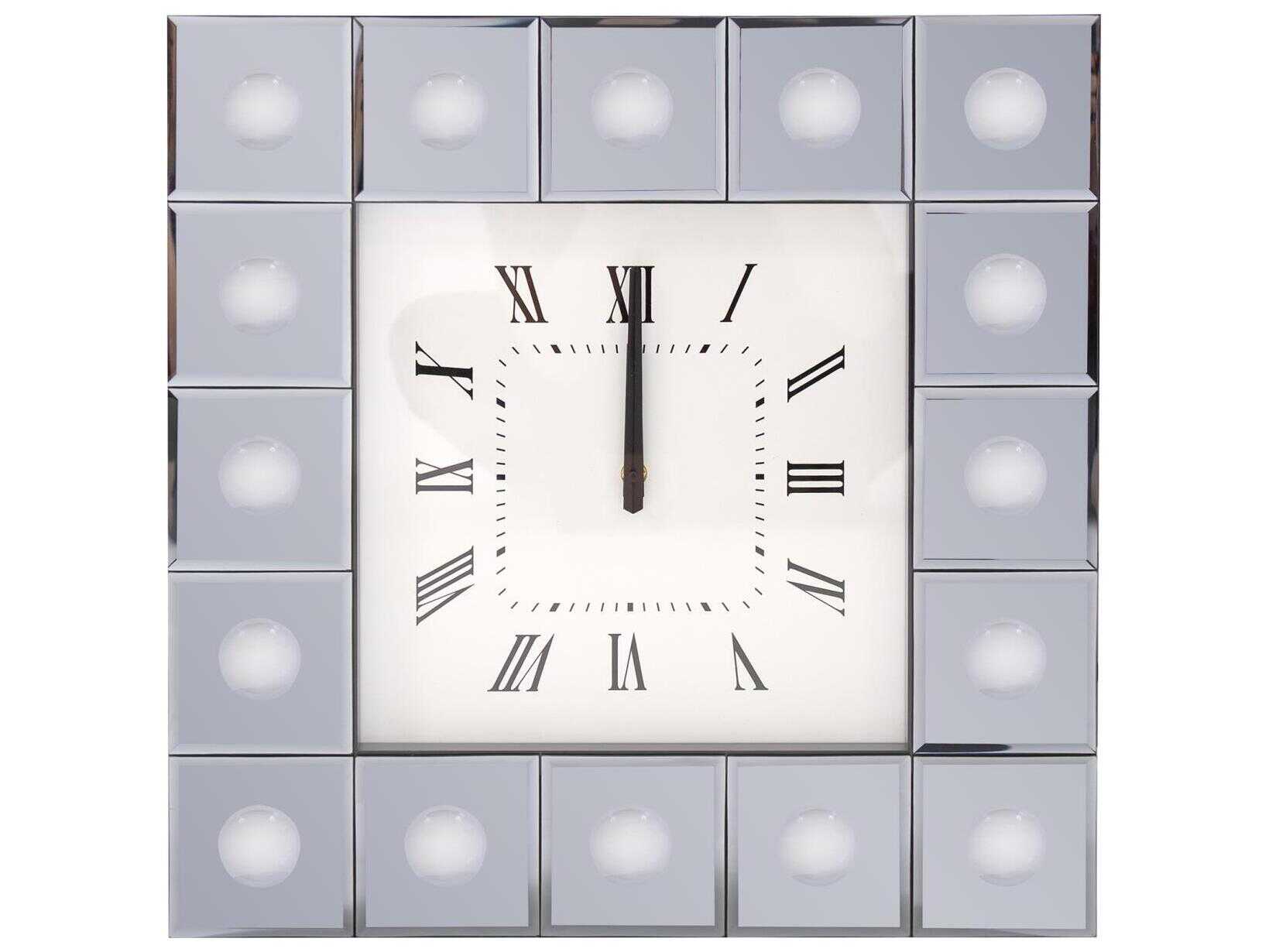 Howard Elliott Grigio Mirrored Wall Clock