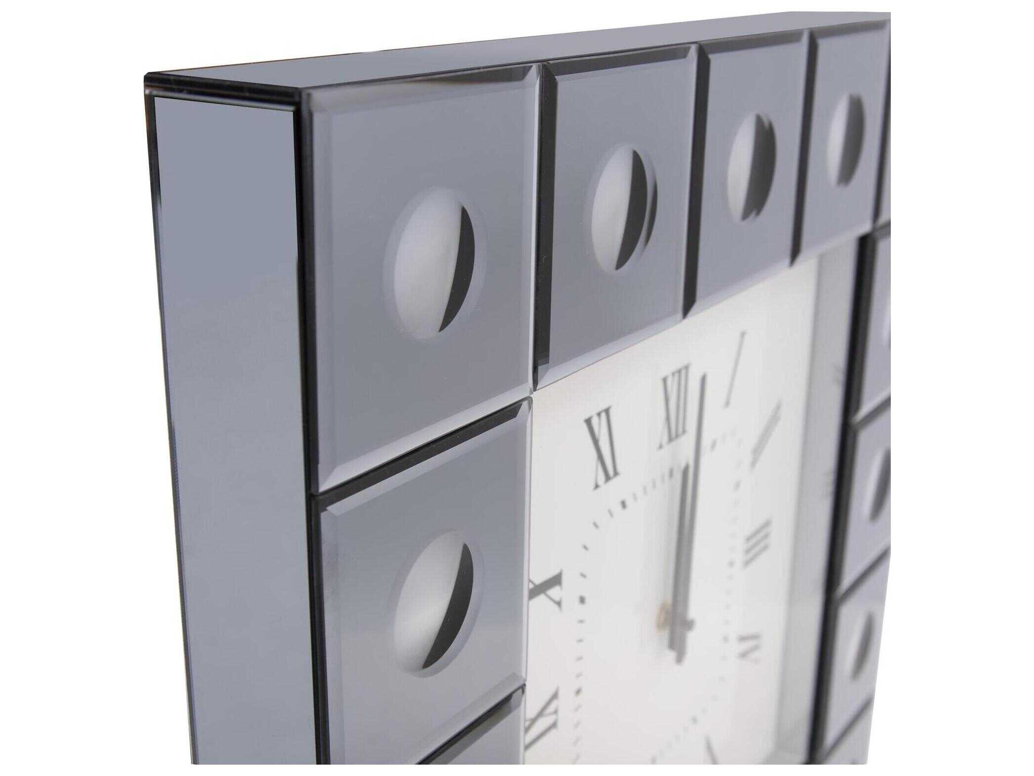 Howard Elliott Grigio Mirrored Wall Clock