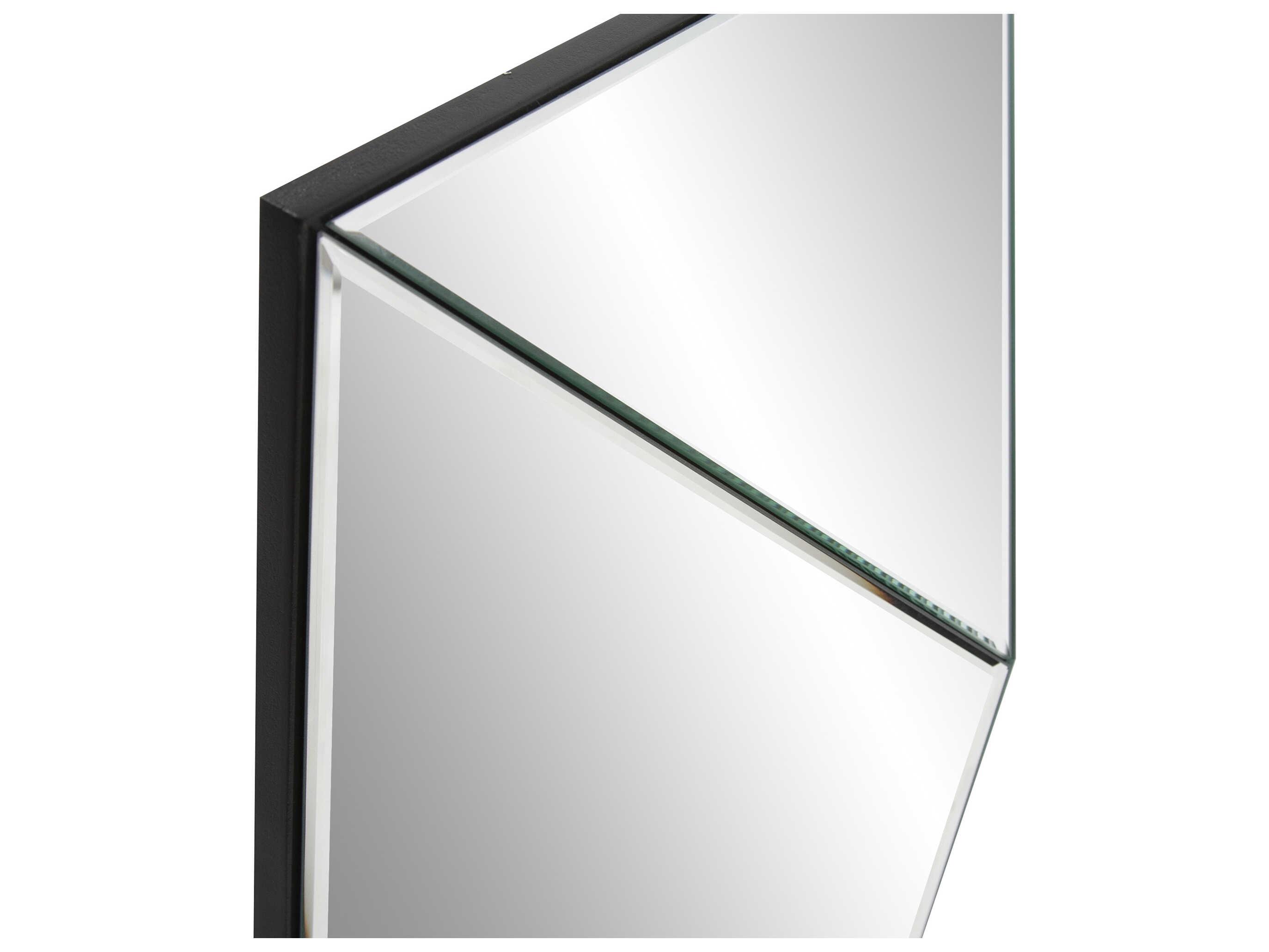 Howard Elliott Vertex Clear Rectangular Wall Mirror