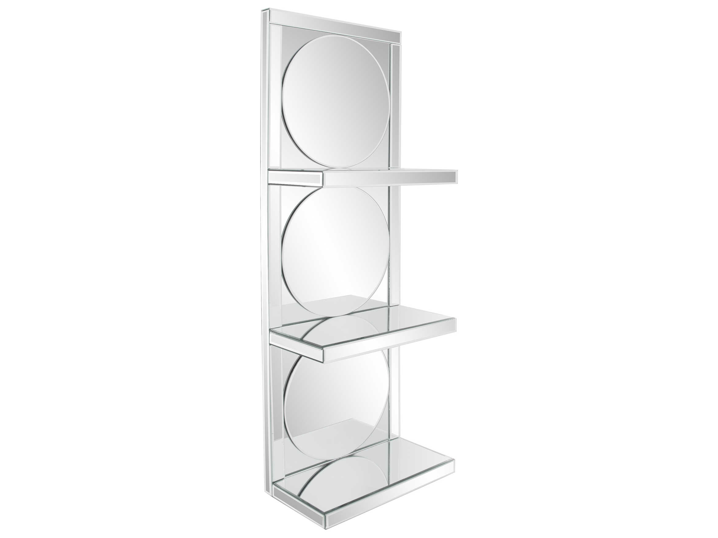 Howard Elliott Triplexed Clear Rectangular Wall Mirror