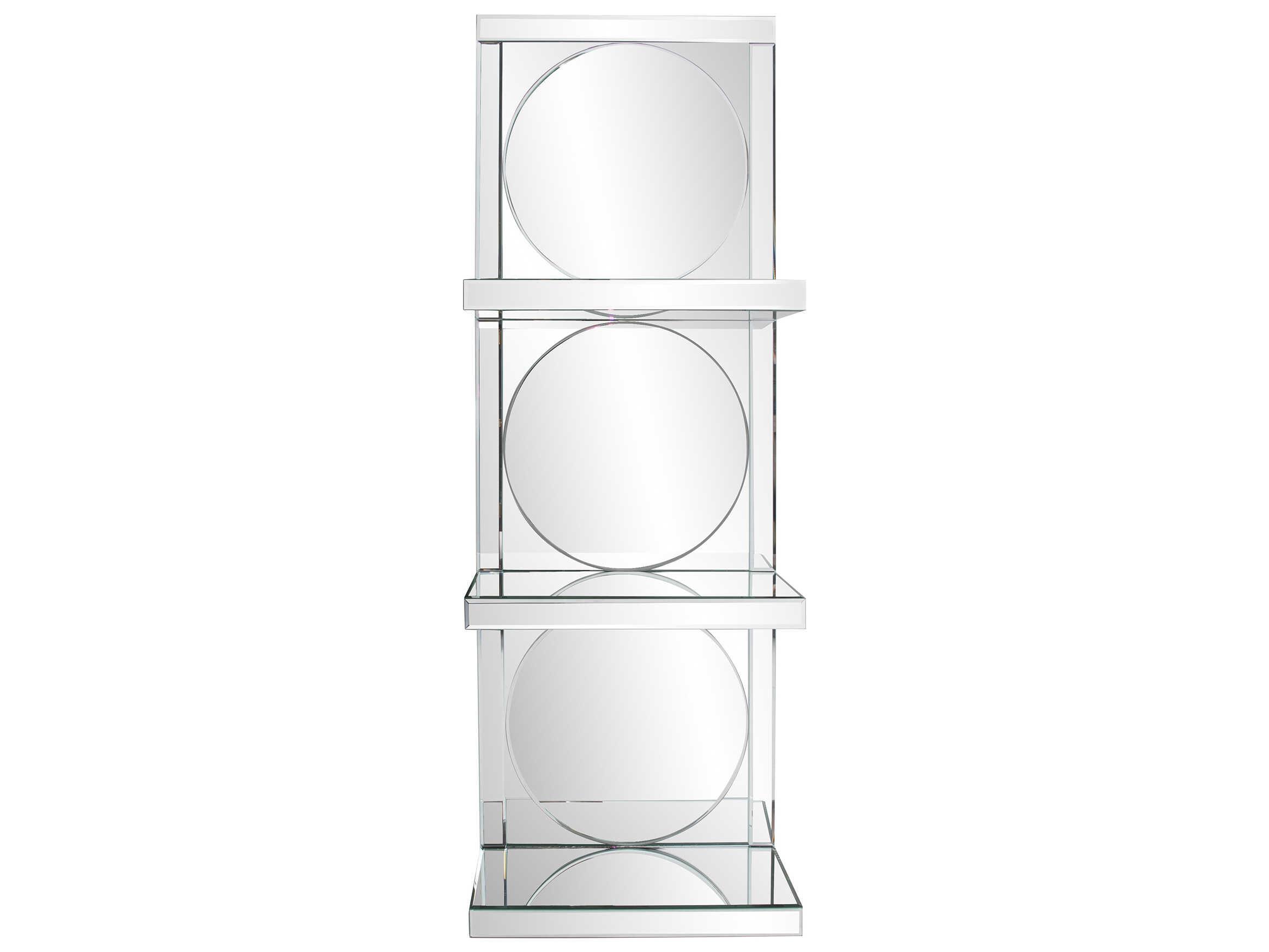 Howard Elliott Triplexed Clear Rectangular Wall Mirror