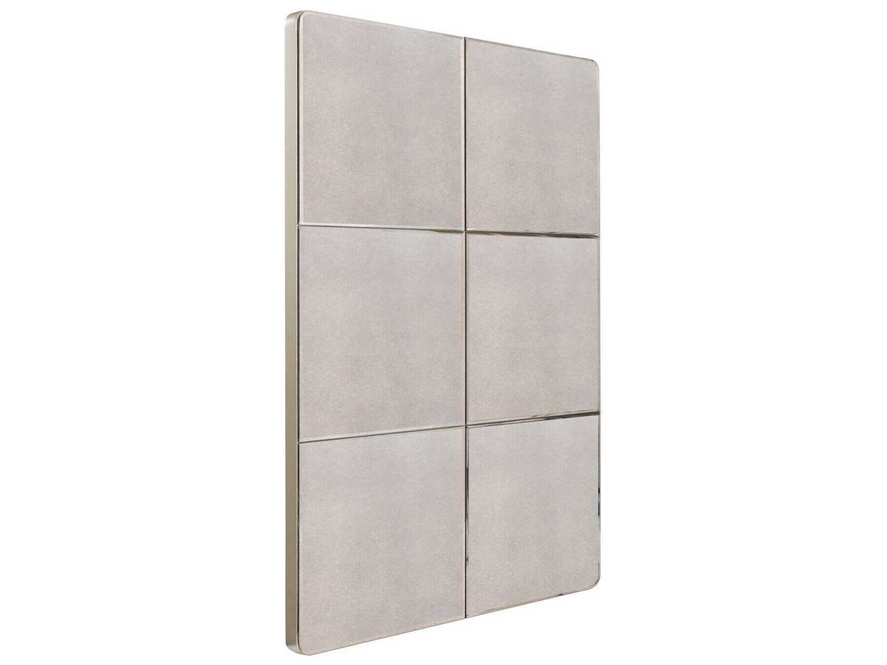 Howard Elliott Classic Strasbourg Antique Silver Rectangular Mirror