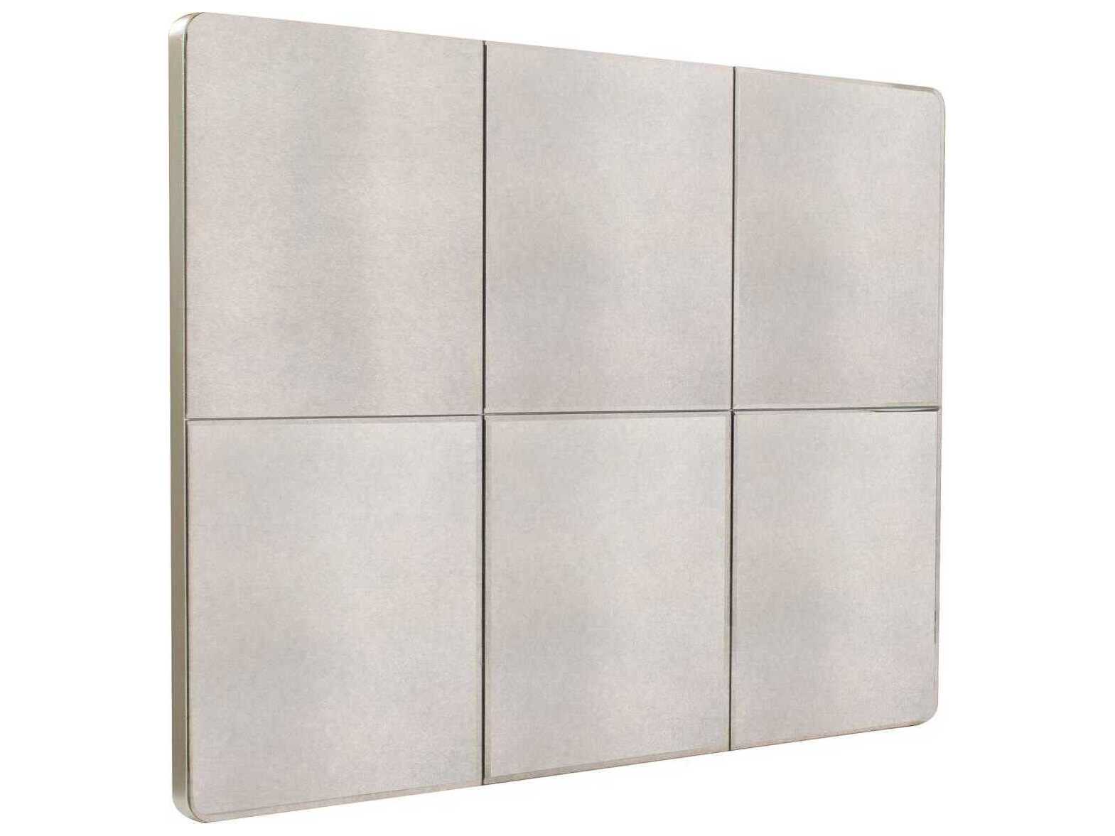 Howard Elliott Classic Strasbourg Antique Silver Rectangular Mirror