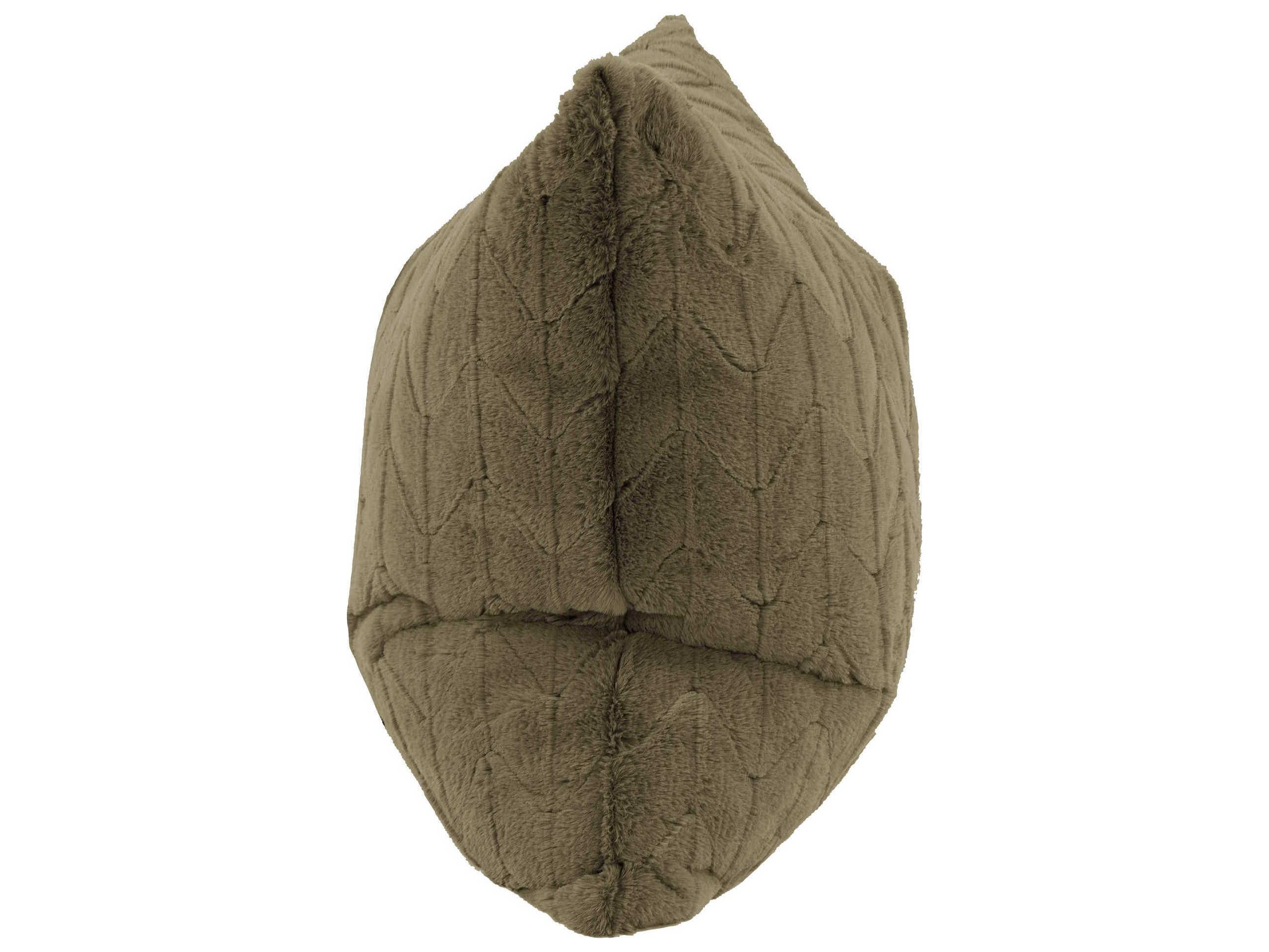 Howard Elliott Faux Fur Angora Moss 24" x 24" Pillow