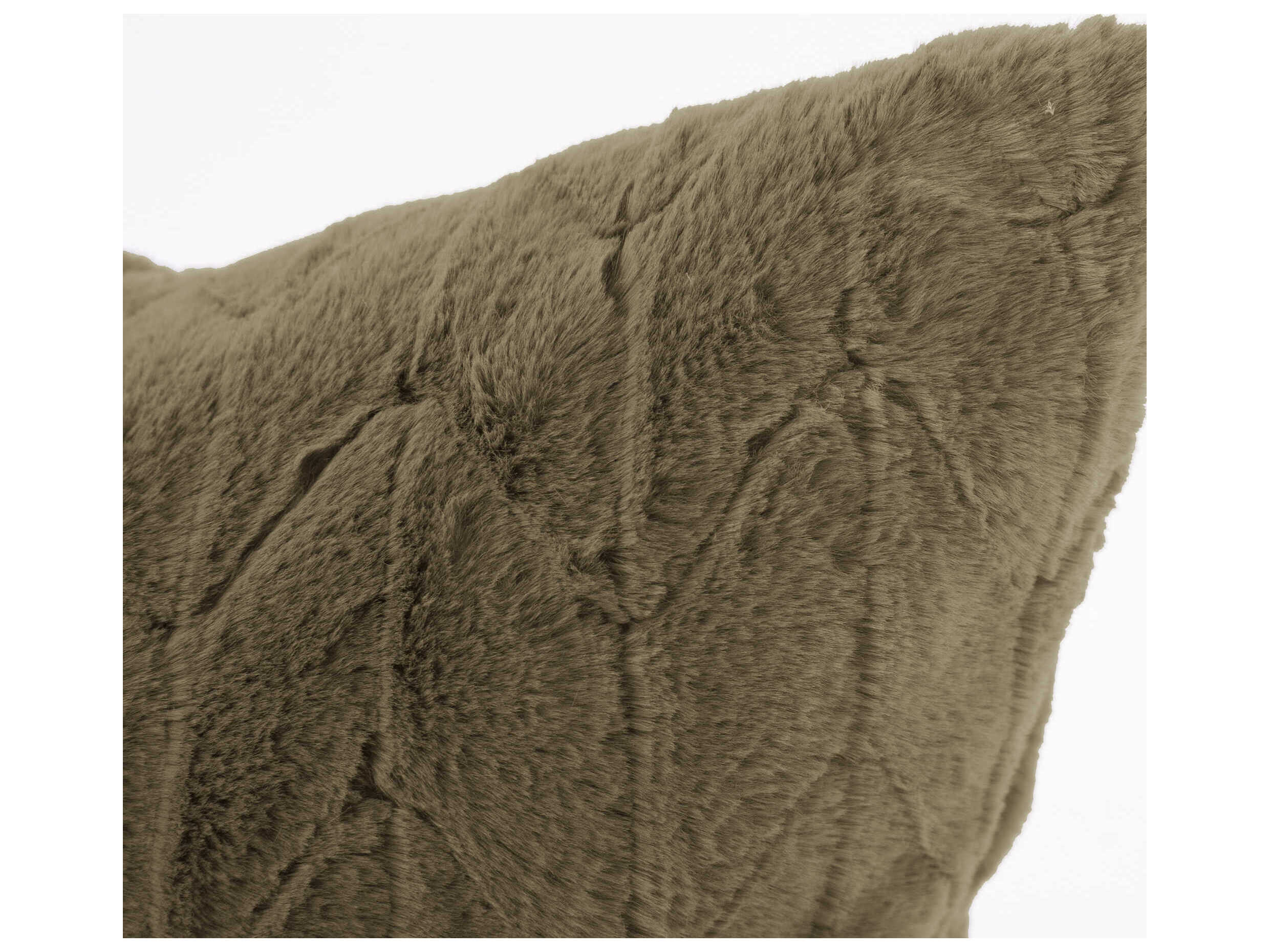 Howard Elliott Faux Fur Angora Moss 24" x 24" Pillow