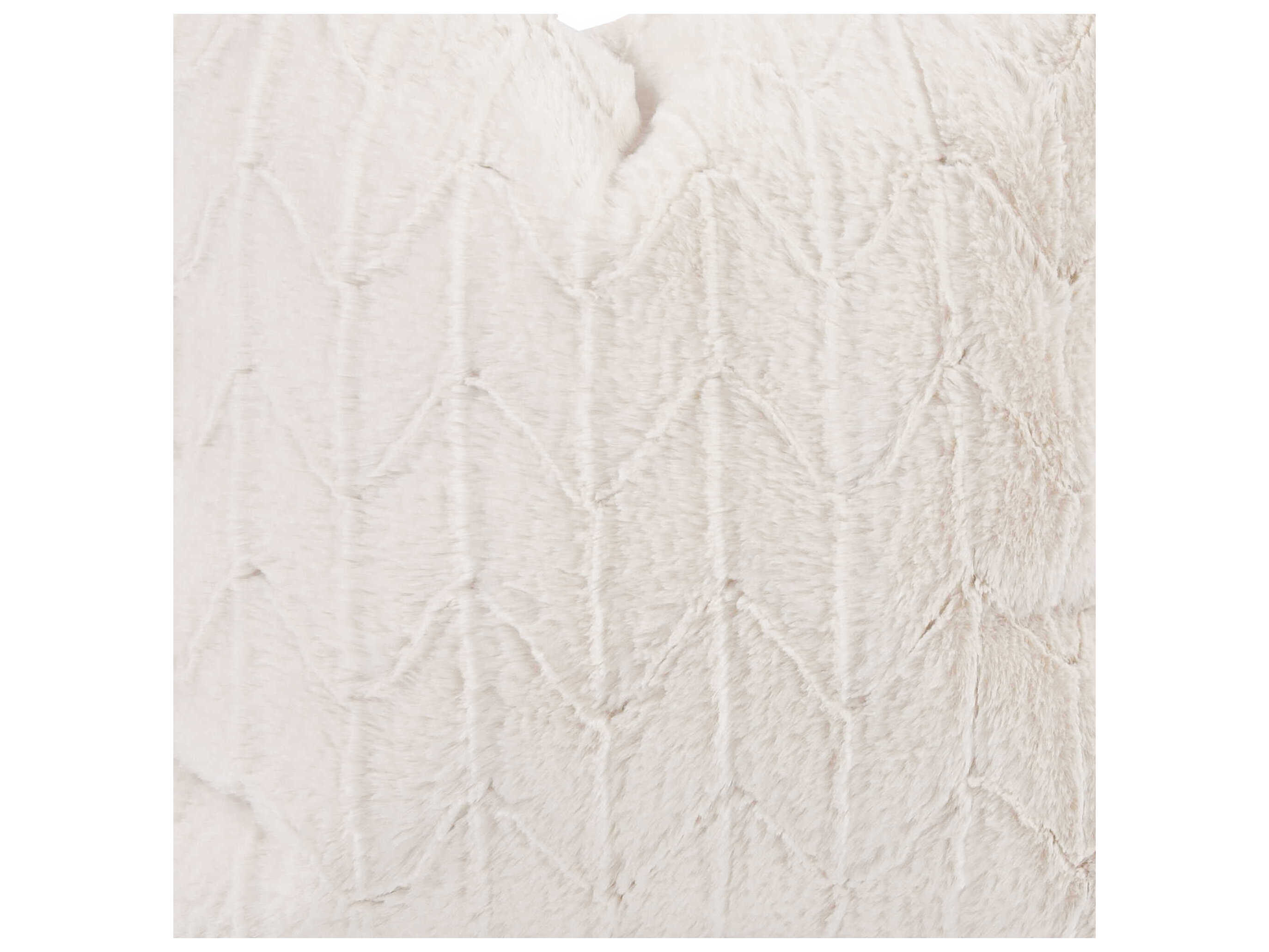 Howard Elliott Faux Fur Angora Natural 24" x 24" Pillow