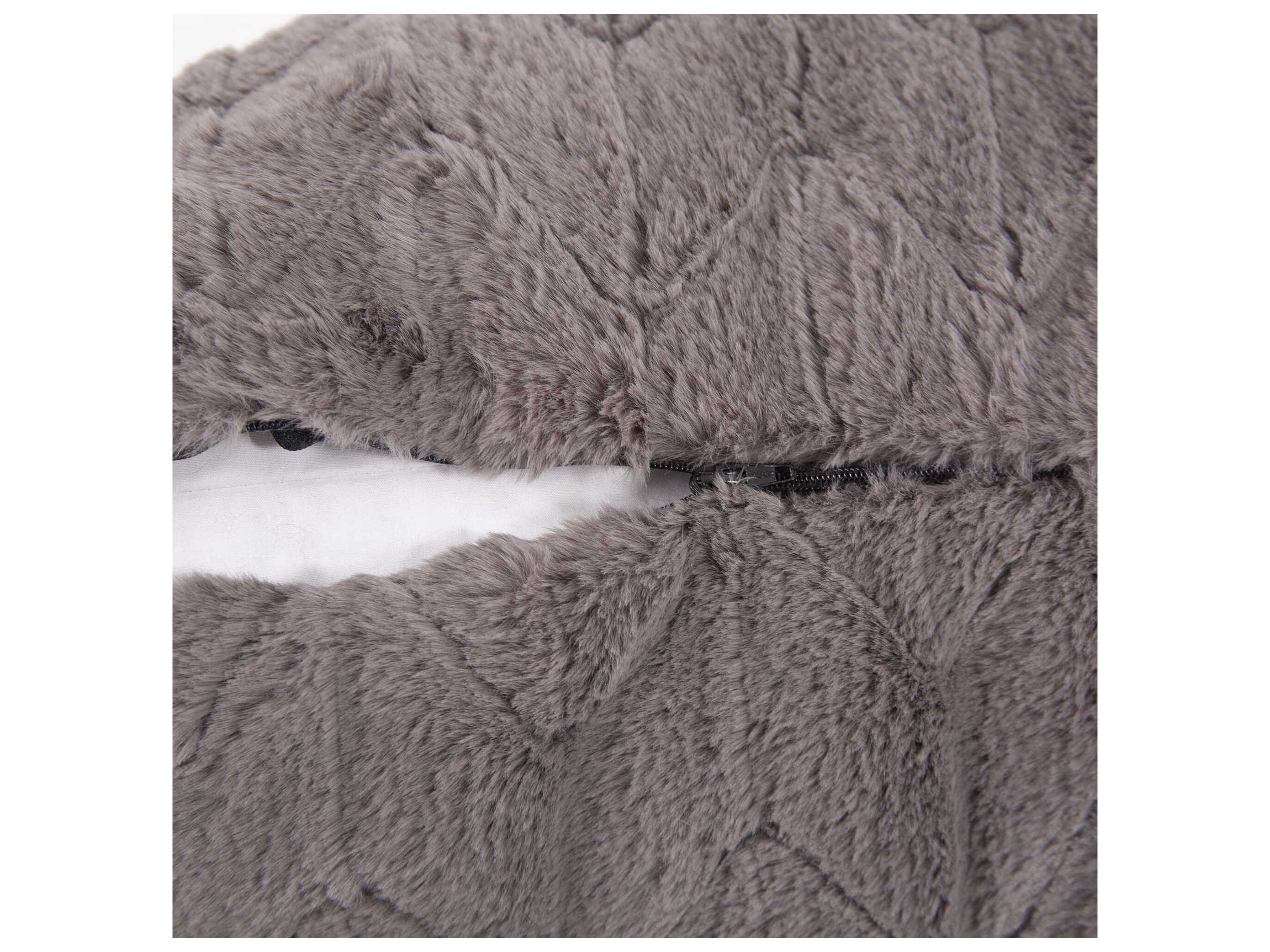 Howard Elliott Faux Fur Angora Stone 24" x 24" Pillow