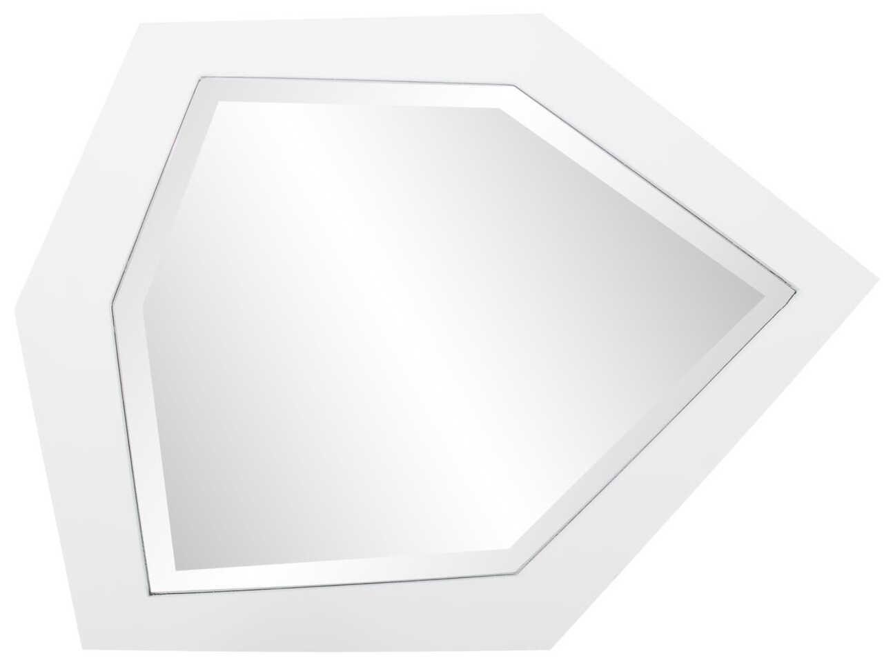 Howard Elliott Abrams Matte White Wall Mirror