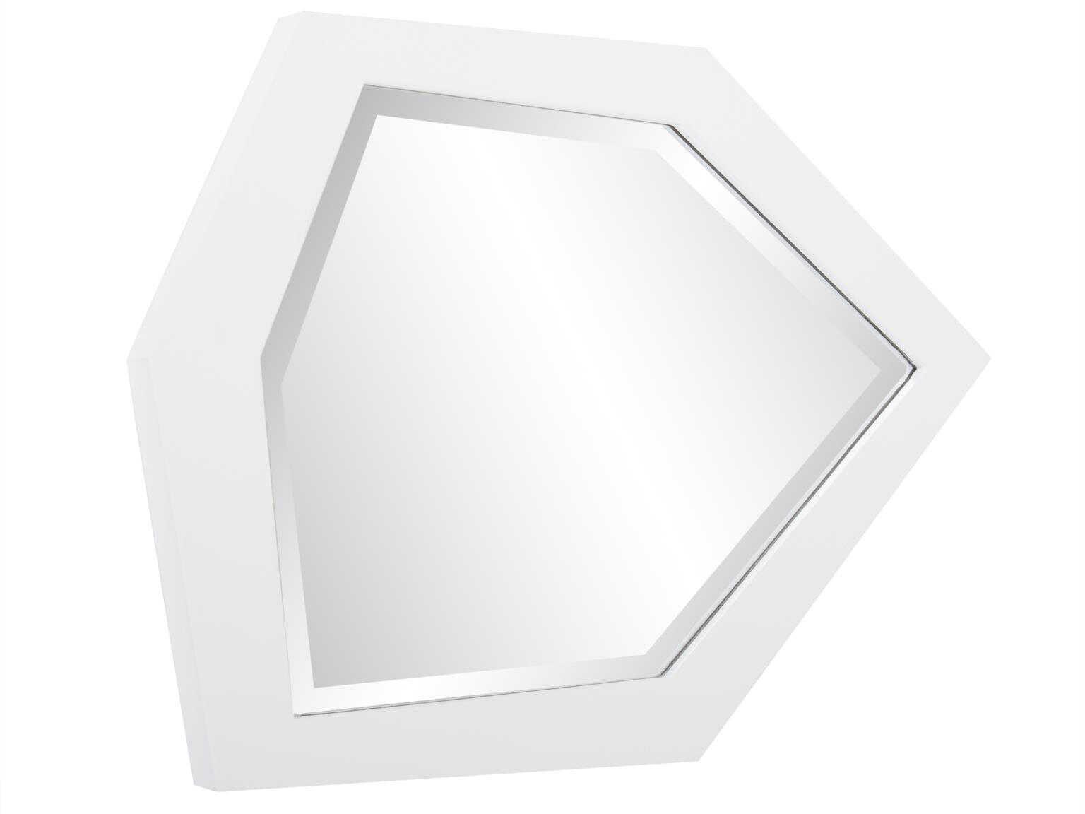 Howard Elliott Abrams Matte White Wall Mirror