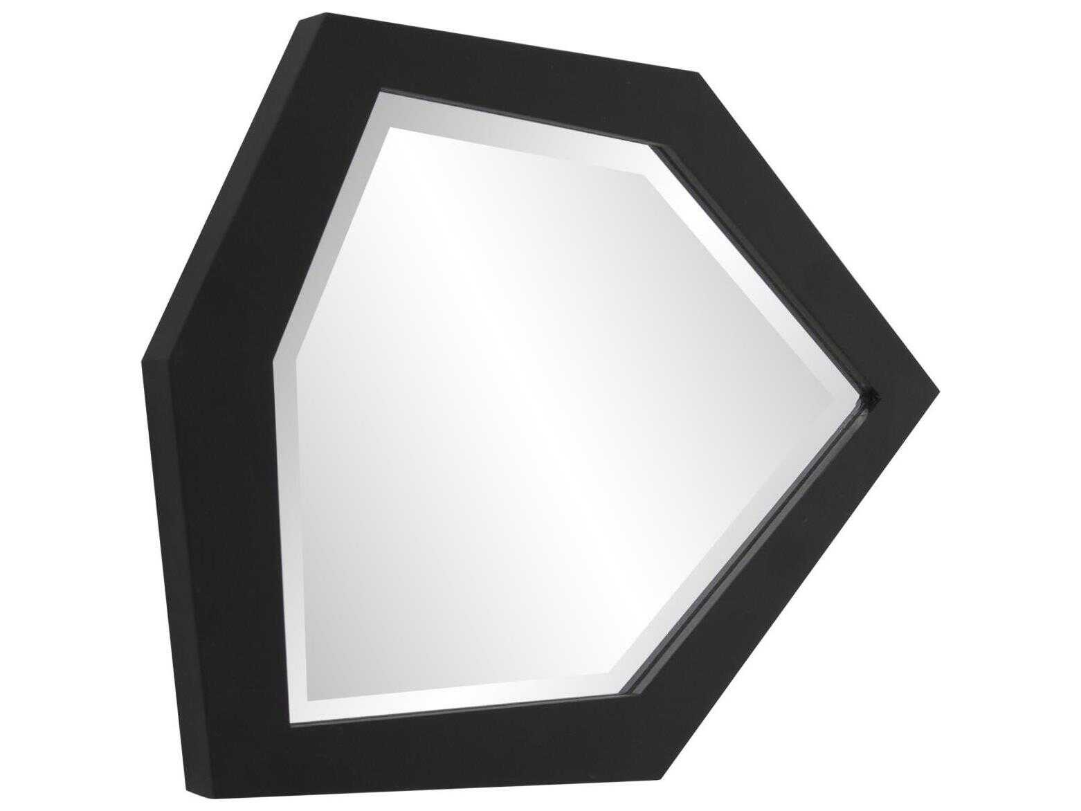 Howard Elliott Abrams Matte Black Wall Mirror