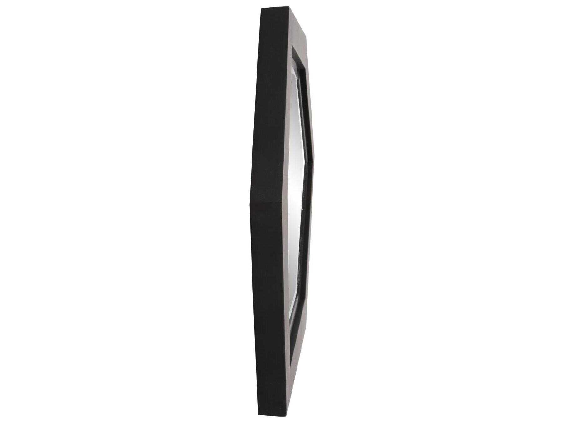 Howard Elliott Abrams Matte Black Wall Mirror