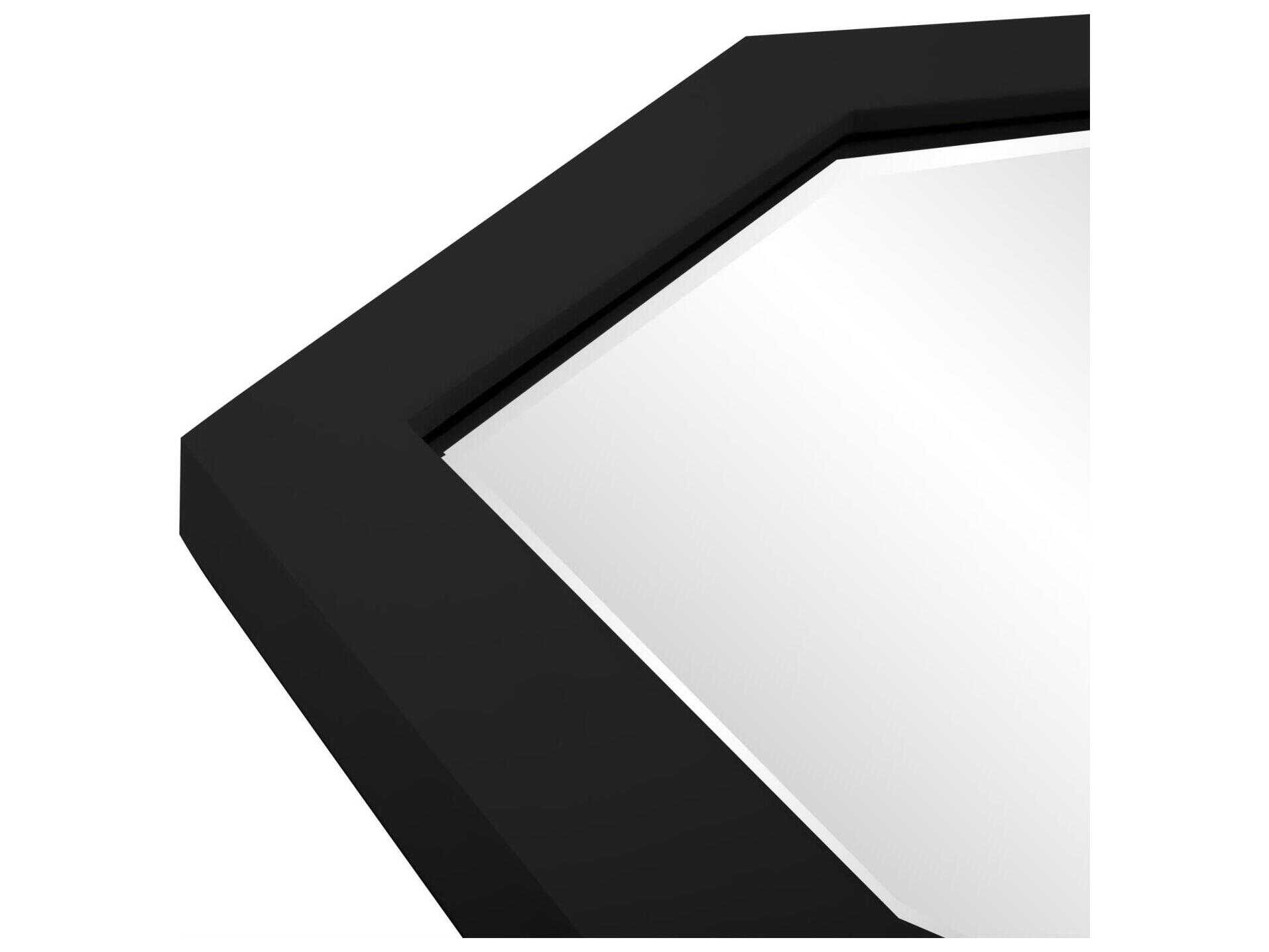 Howard Elliott Abrams Matte Black Wall Mirror