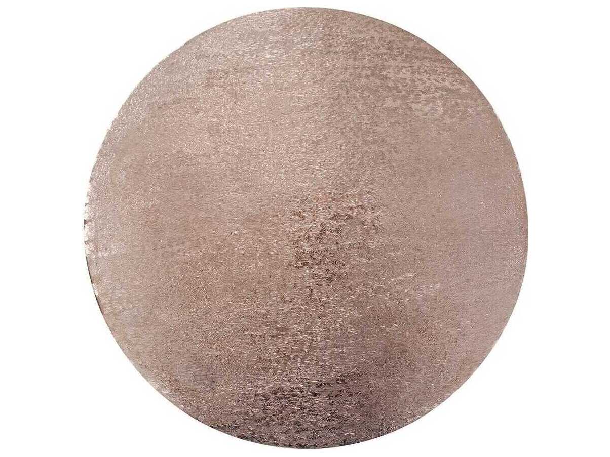 Howard Elliott Round Metal Copper Black End Table