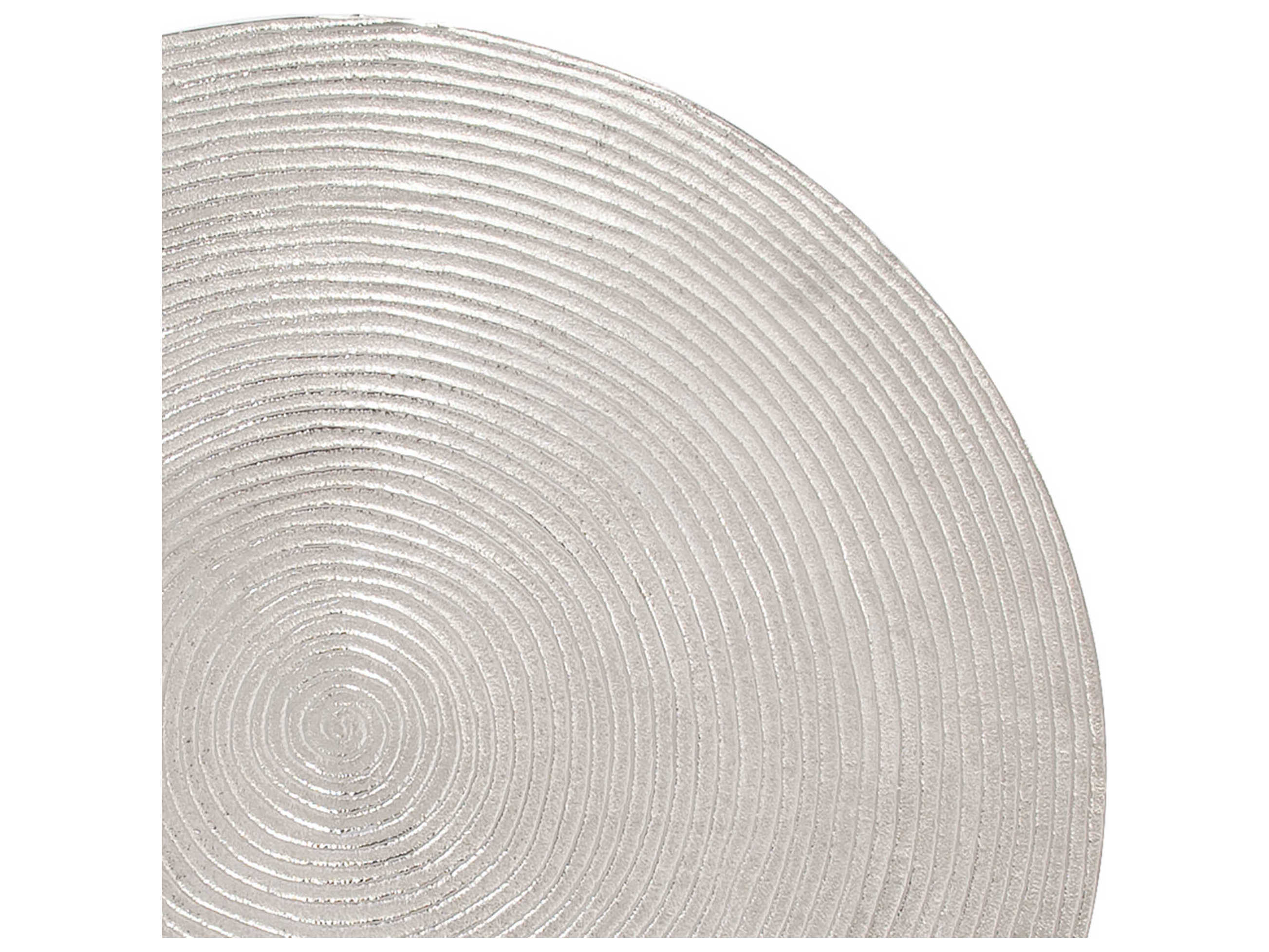 Howard Elliott Round Metal Silver End Table