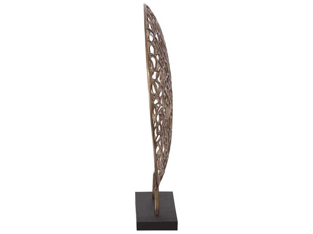 Howard Elliott Bronze Branch Disk Sculpture
