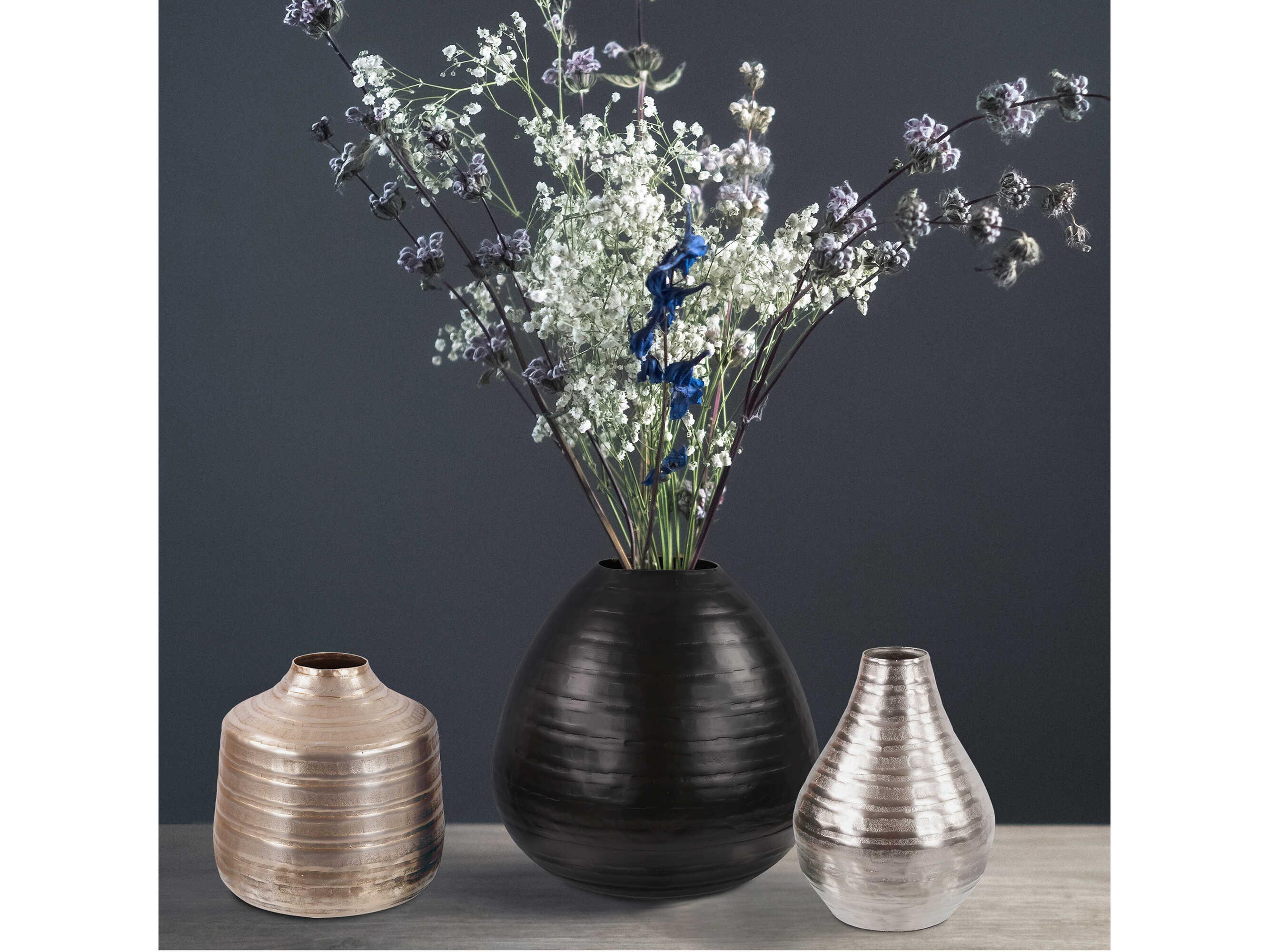 Howard Elliott Chiseled Champagne Bell Vase