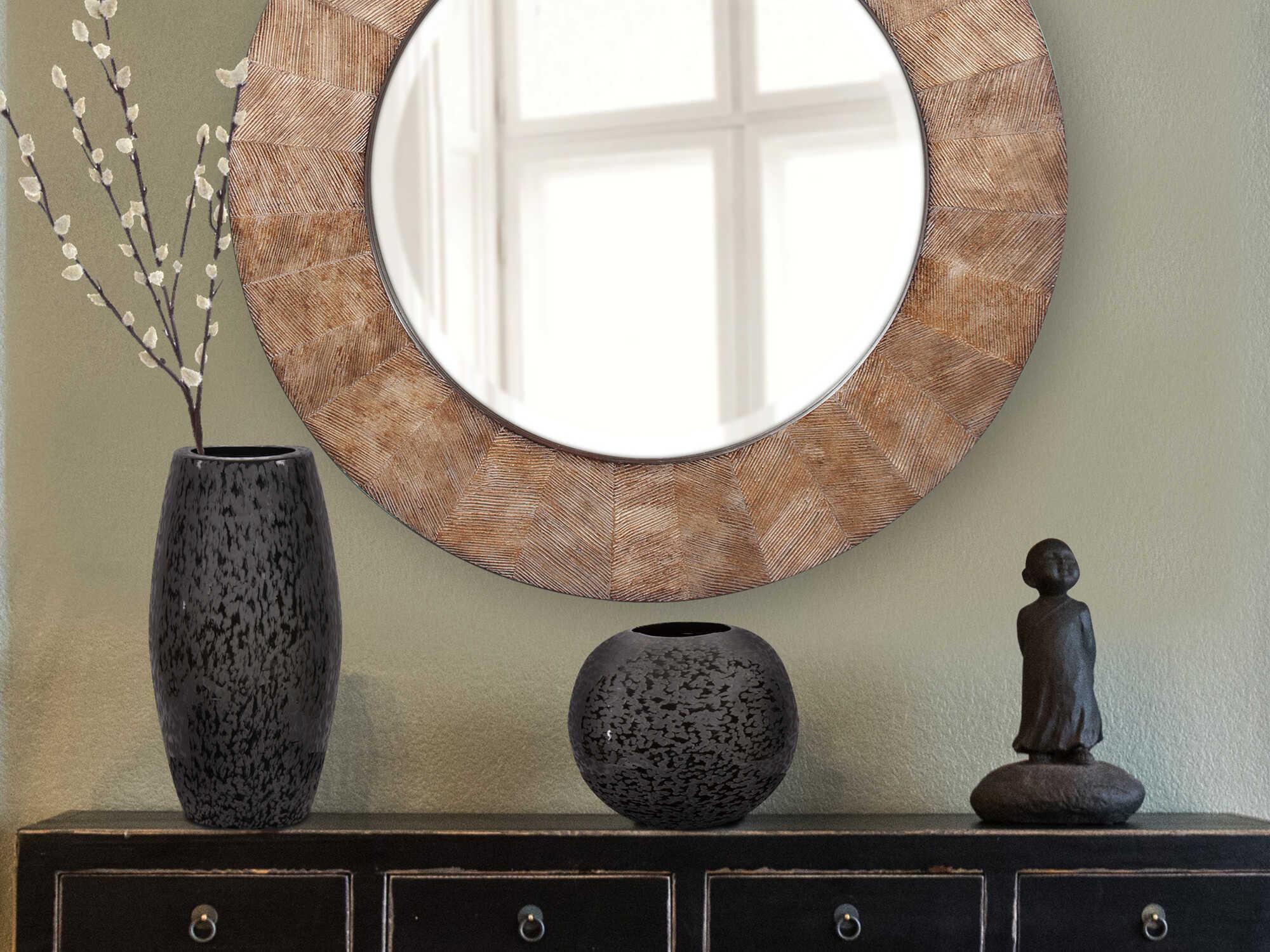 Howard Elliott Chiseled Black Cylinder Vase