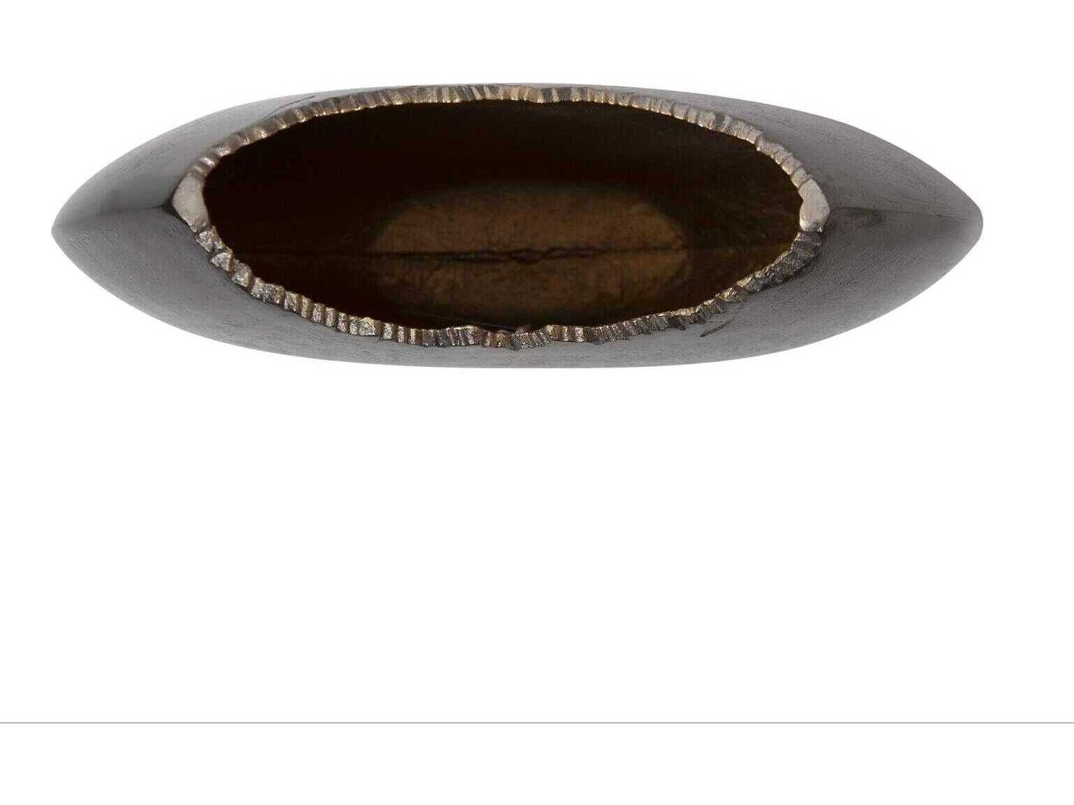 Howard Elliott Baniff Bronze Jagged Edged Disc Vase