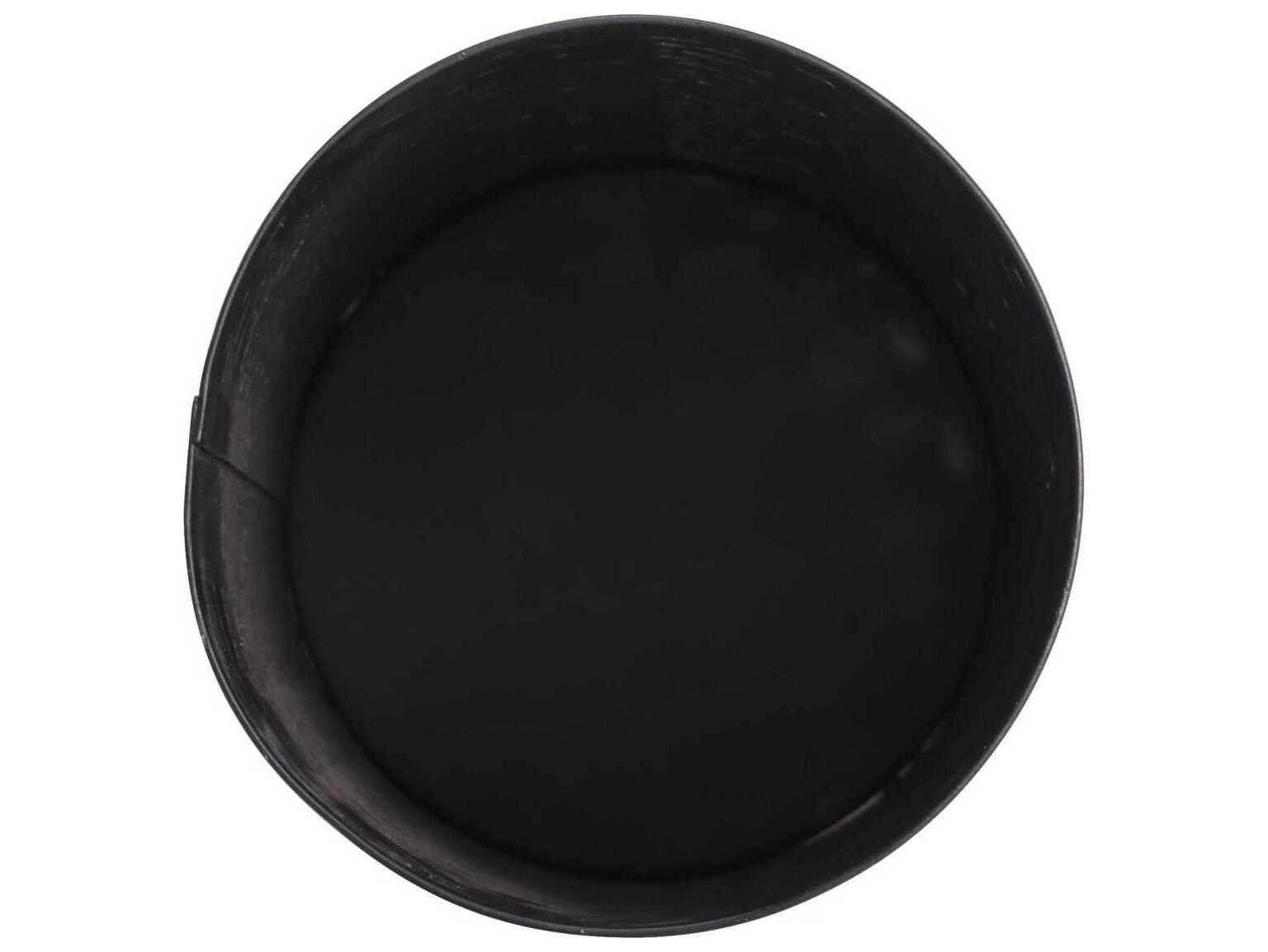 Howard Elliott Black Gold Cylindrical Candle Holder