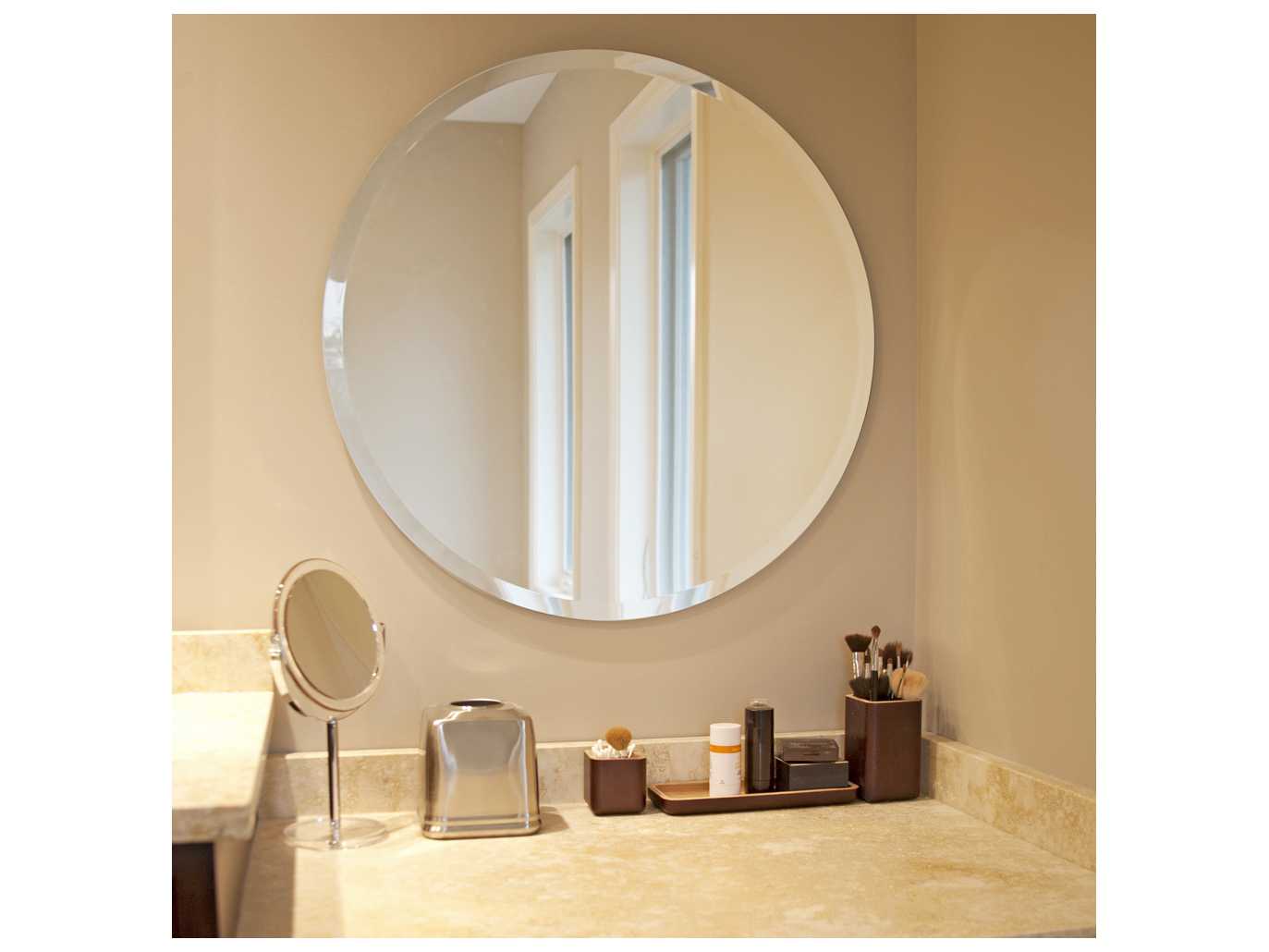 Howard Elliott Round Mirror Round Wall Mirror