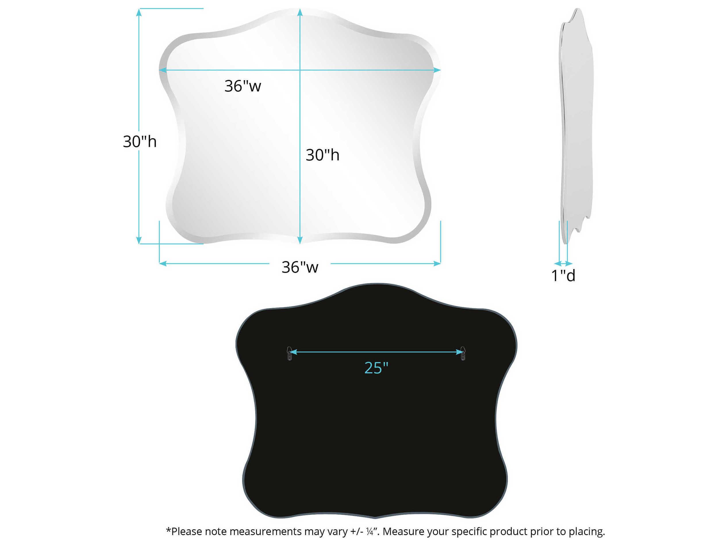 Howard Elliott Frameless Wall Mirror