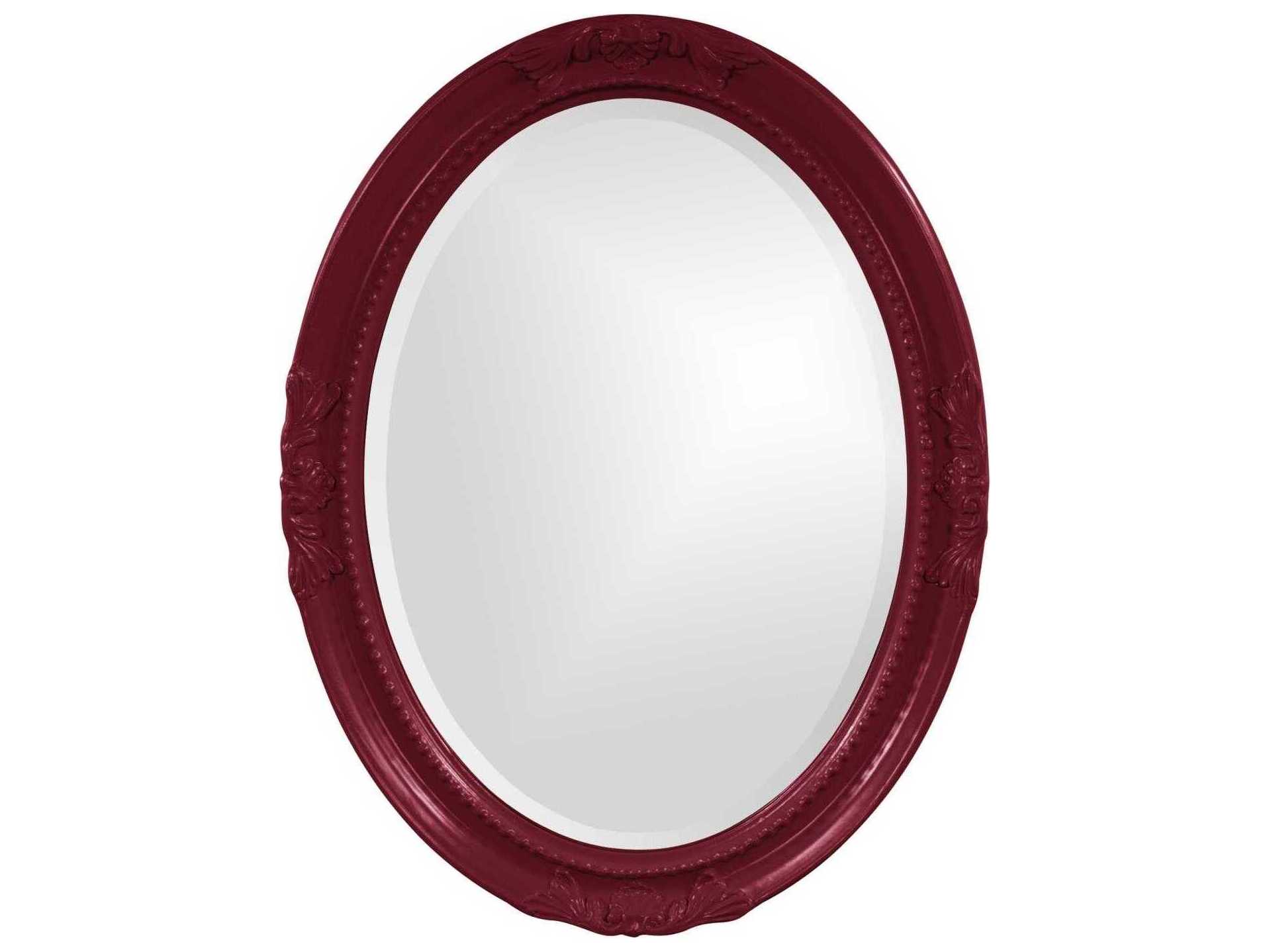 Howard Elliott Queen Ann Oval Wall Mirror