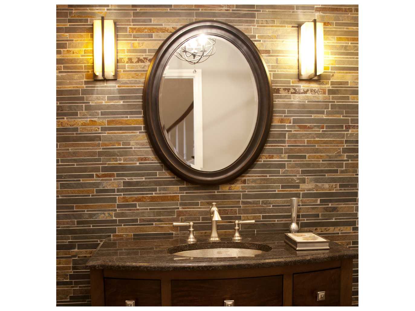 Howard Elliott George Oil Rubbed Bronze Wall Mirror