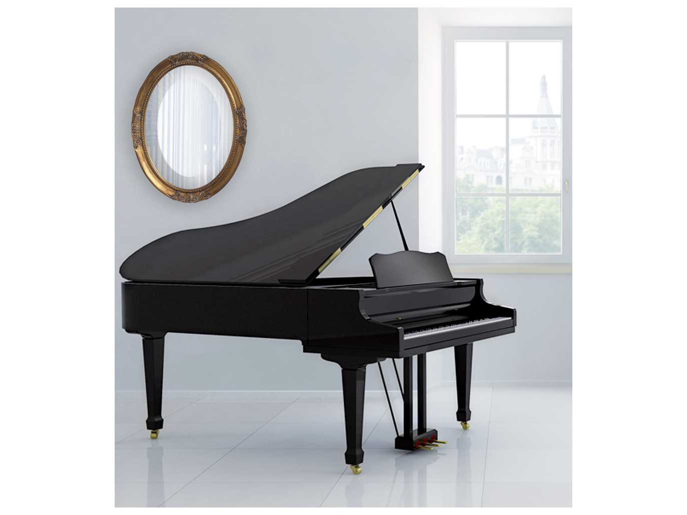 Howard Elliott Queen Ann Antique Gold Wall Mirror