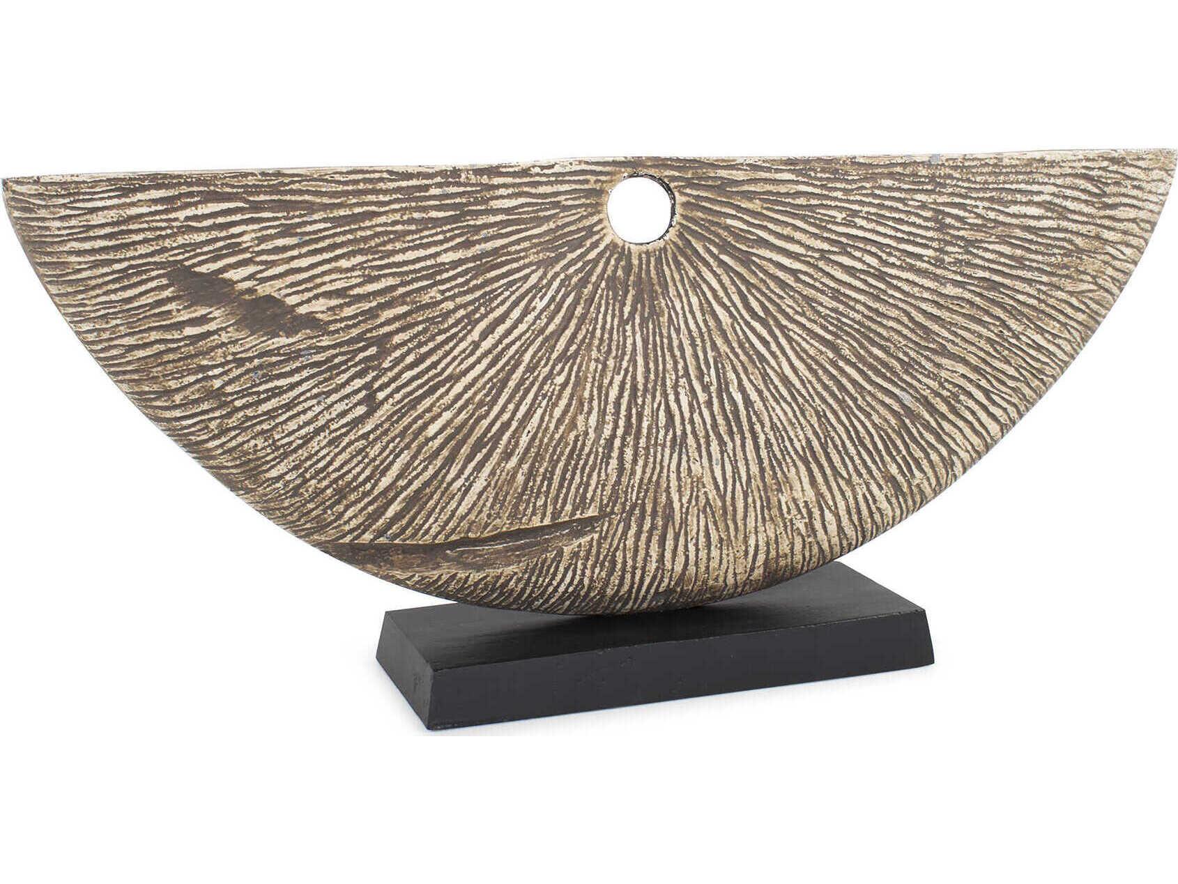 Howard Elliott Antique Silver Hubert Textural Sculpture