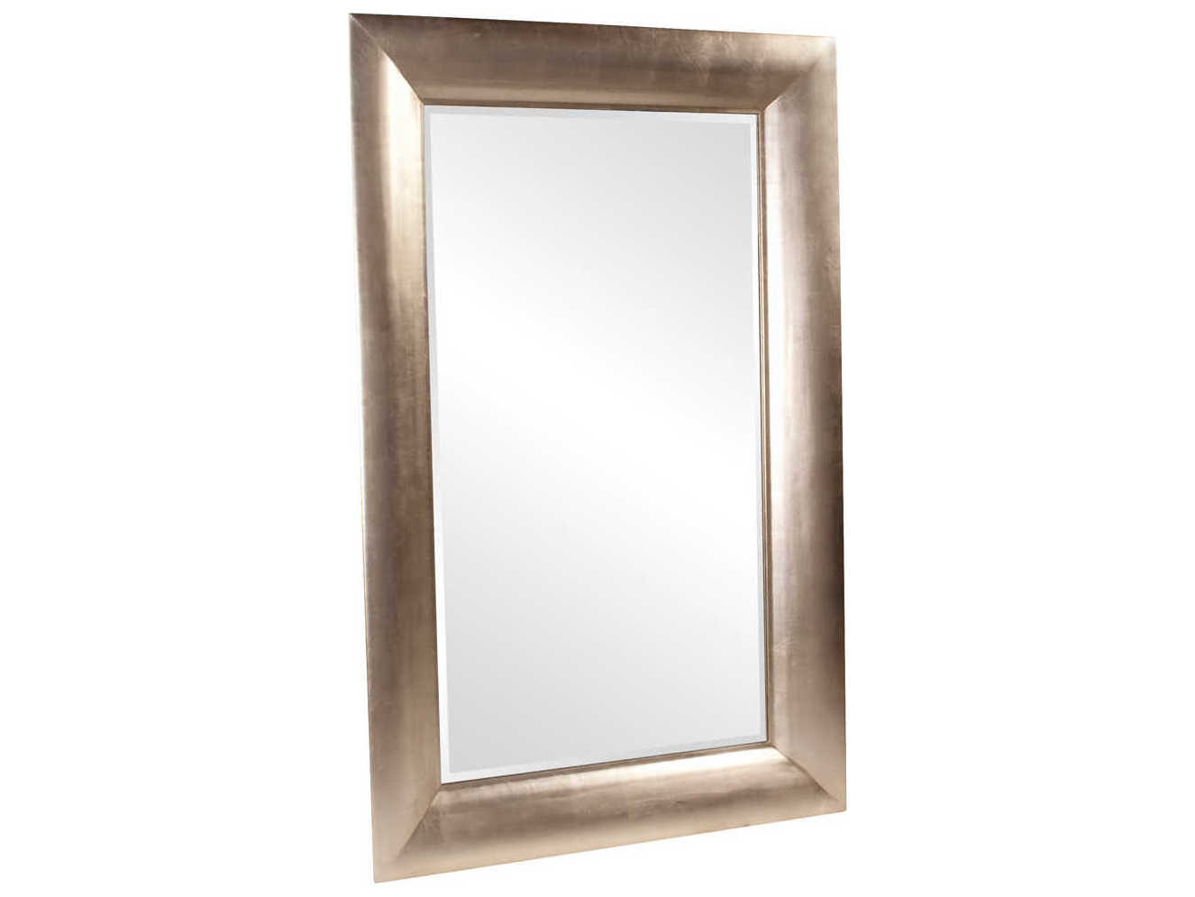Howard Elliott Baron Silver Leaf Rectangular Floor Mirror