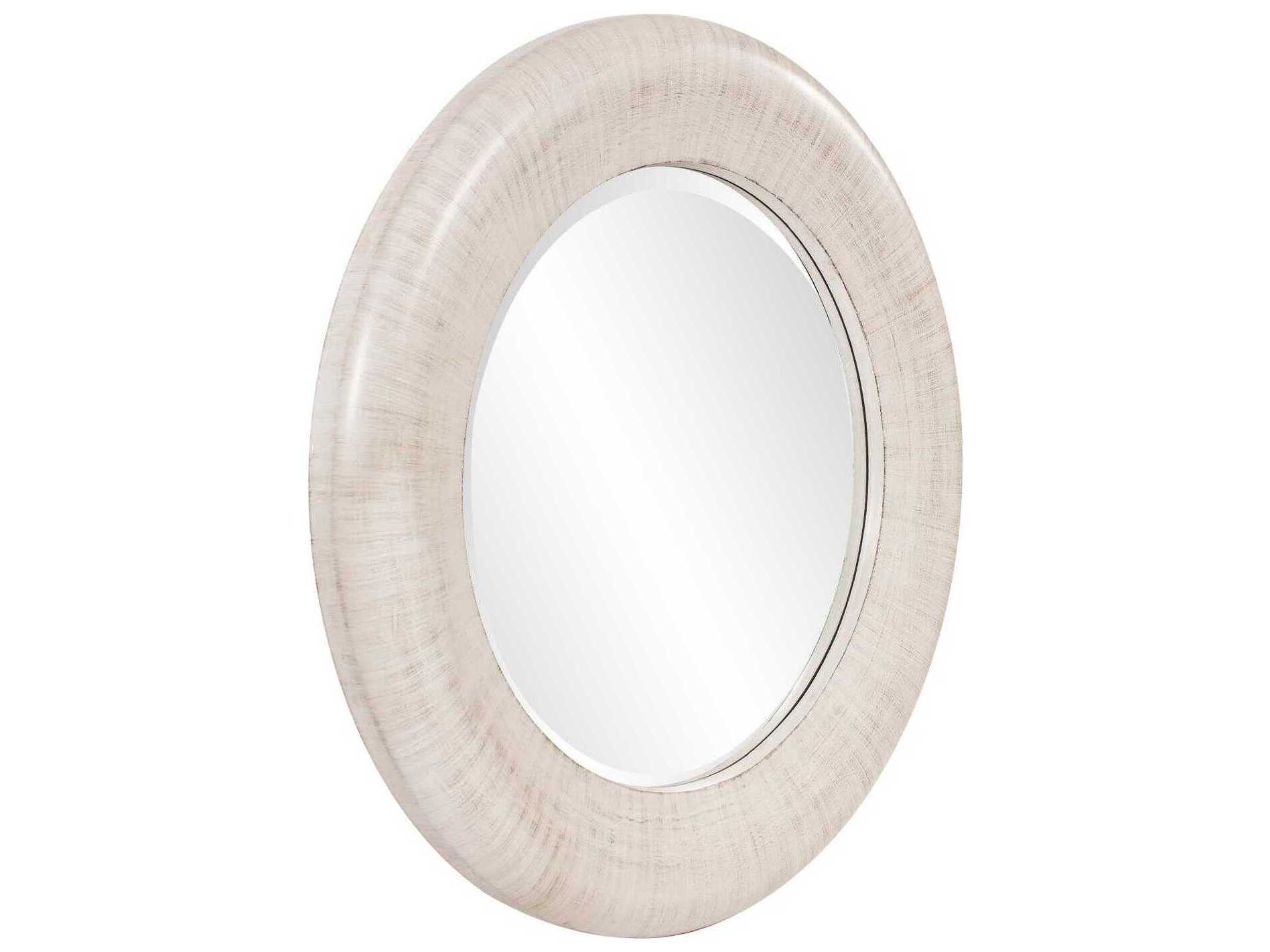 Howard Elliott Jareth Ivory Round Wall Mirror