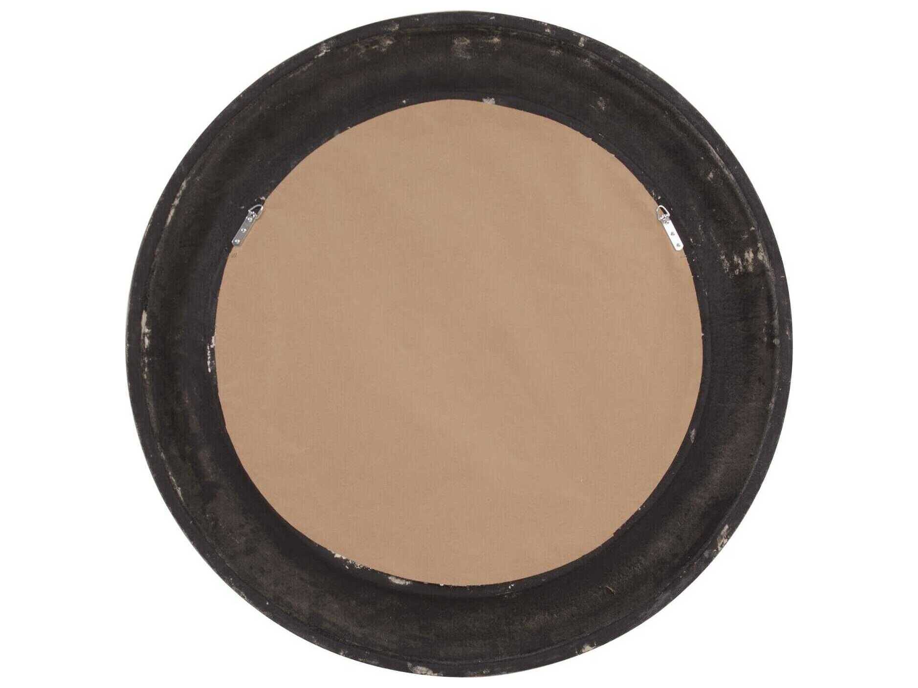 Howard Elliott Jareth Ivory Round Wall Mirror