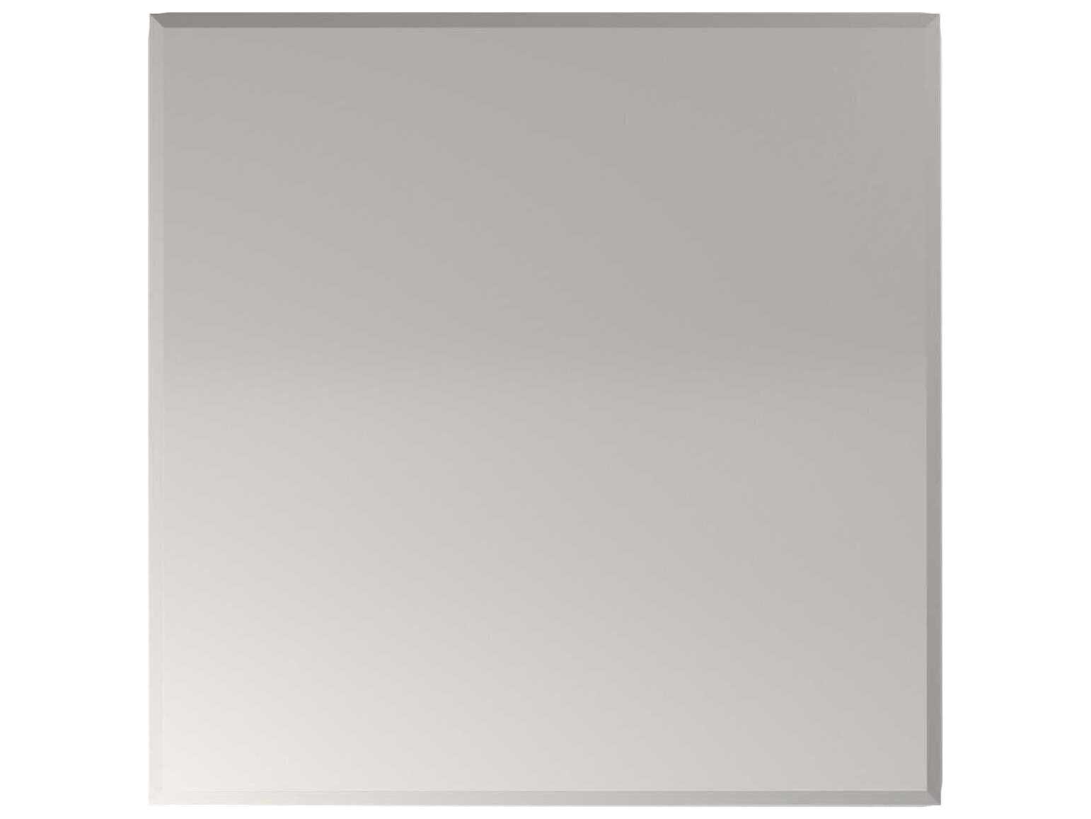 Howard Elliott Mirrored Square Glass Silver End Table