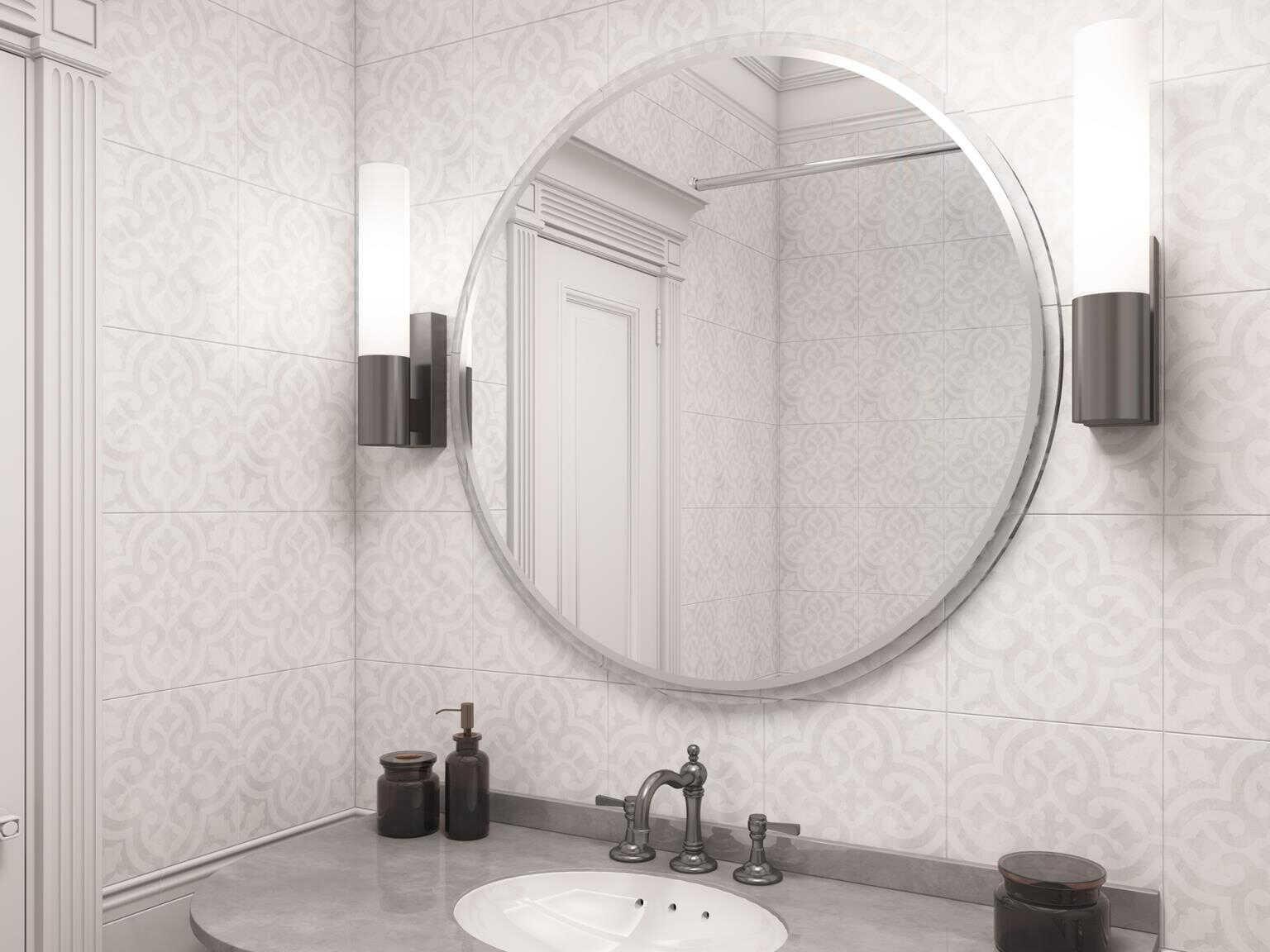 Howard Elliott Clare Clear Round Wall Mirror