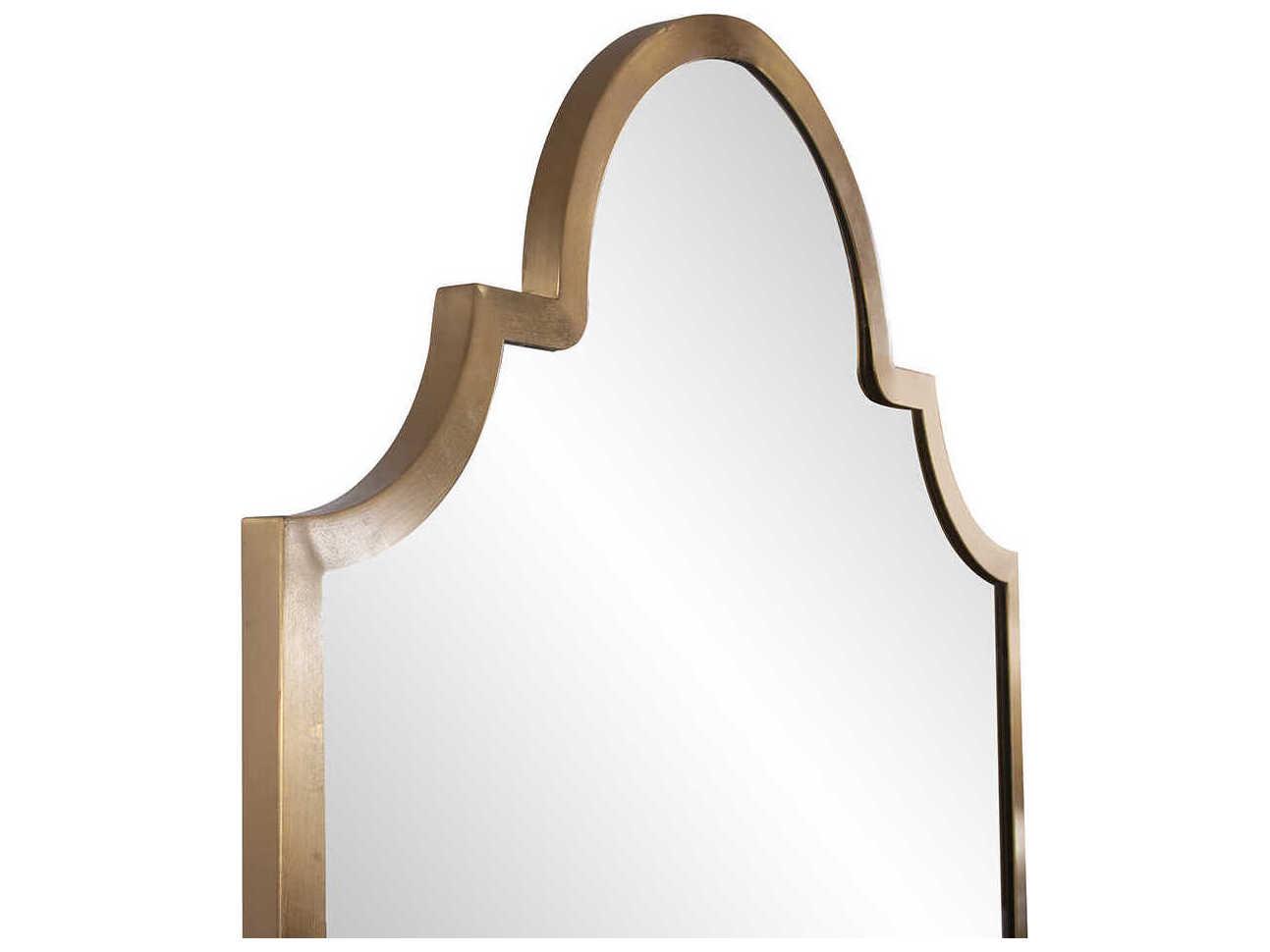 Howard Elliott Czar Brass Wall Mirror