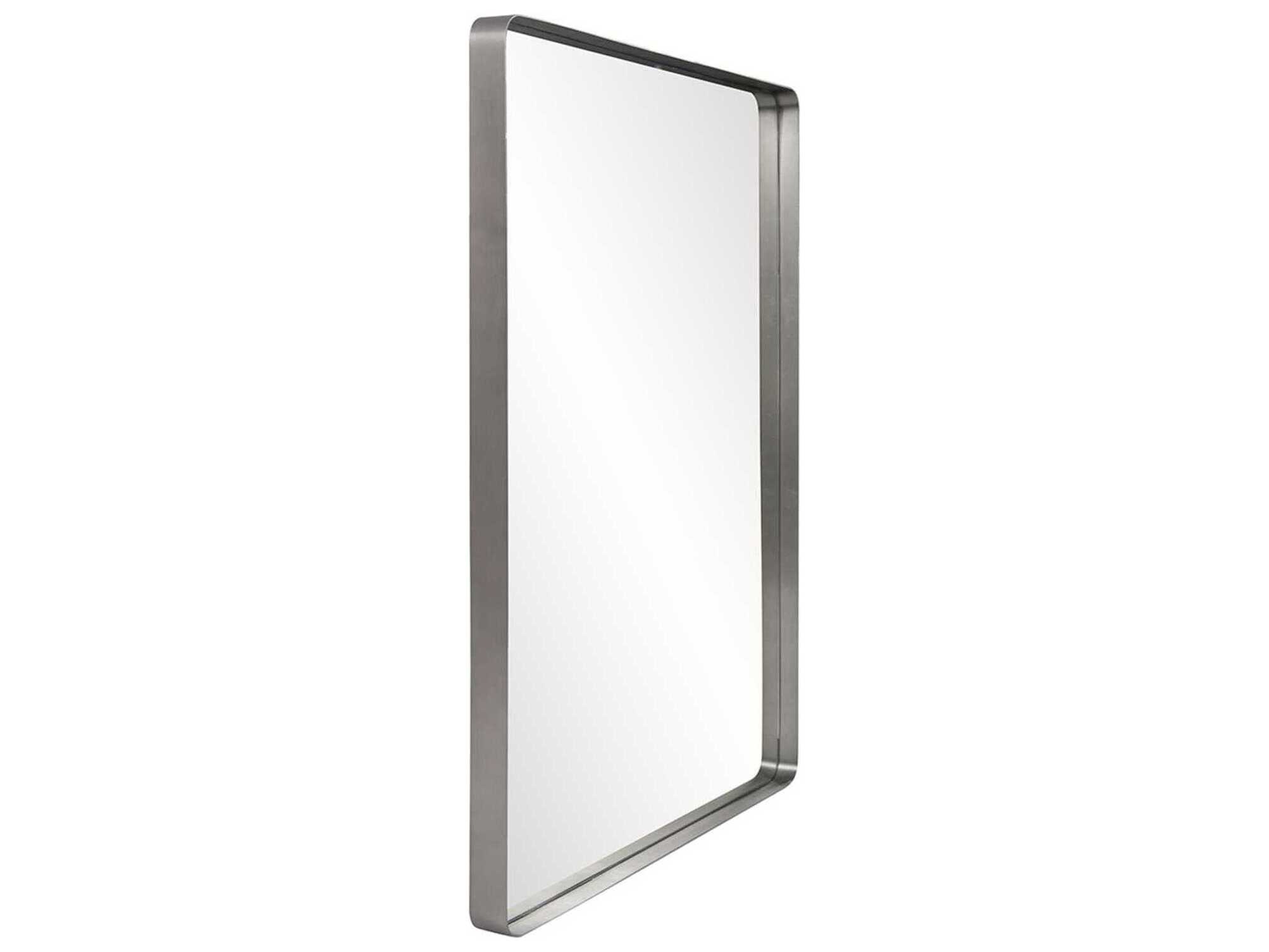 Howard Elliott Steele Silver Rectangular Wall Mirror