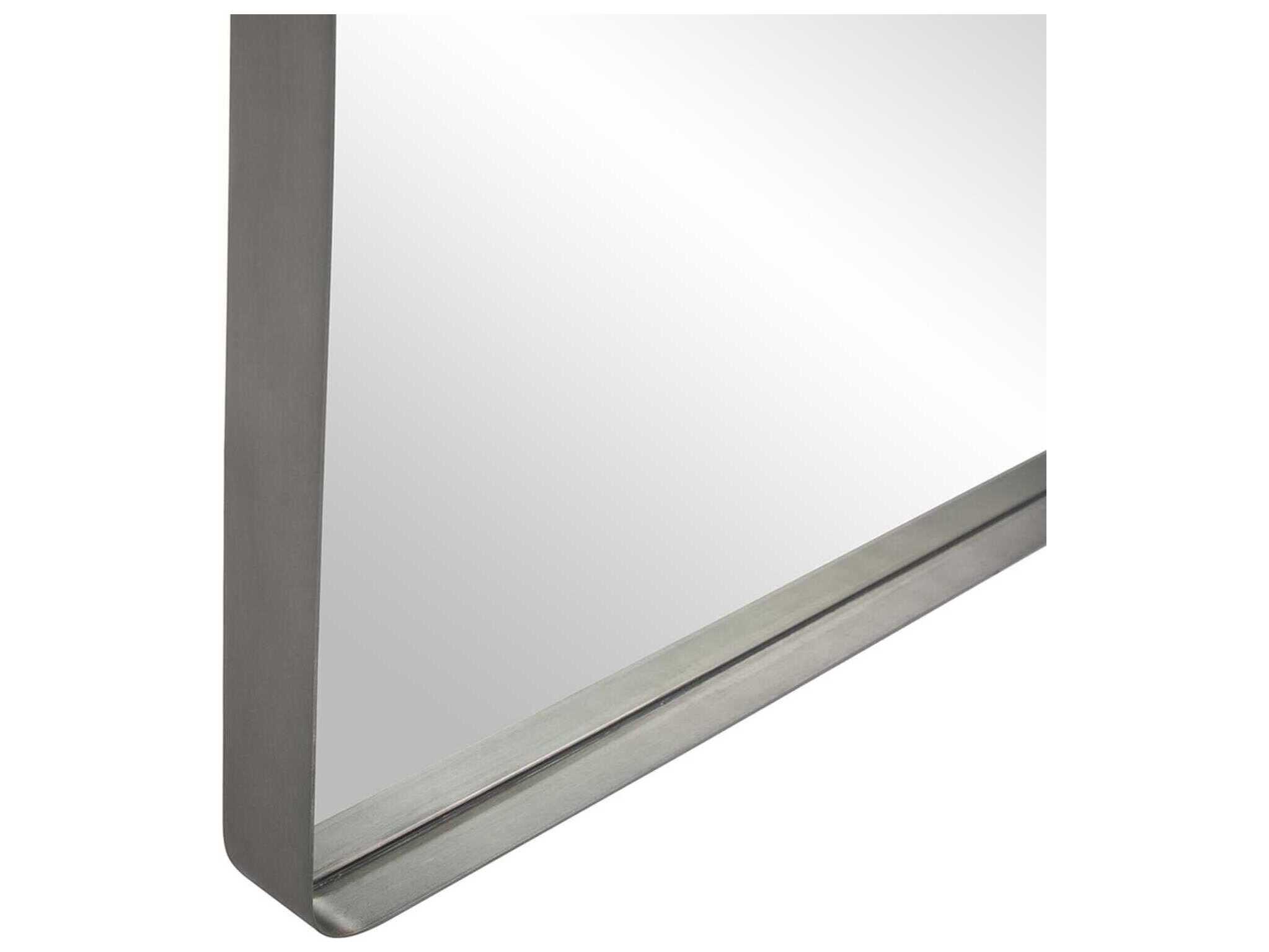 Howard Elliott Steele Silver Rectangular Wall Mirror