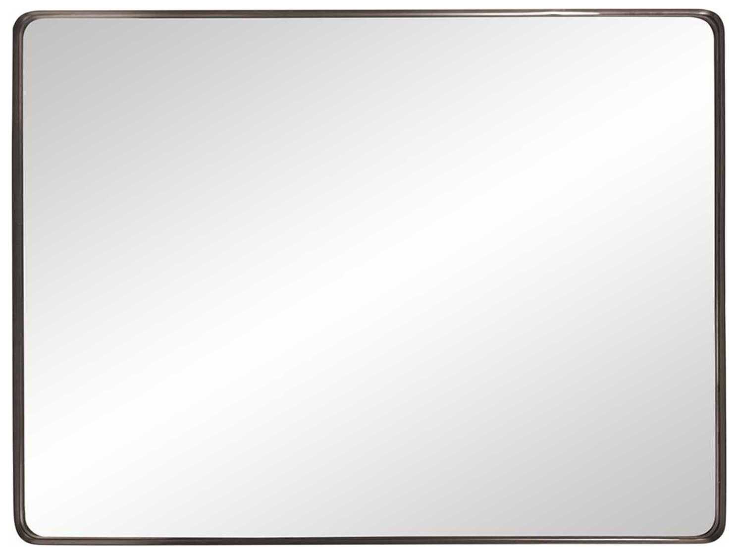 Howard Elliott Steele Brass Rectangular Wall Mirror