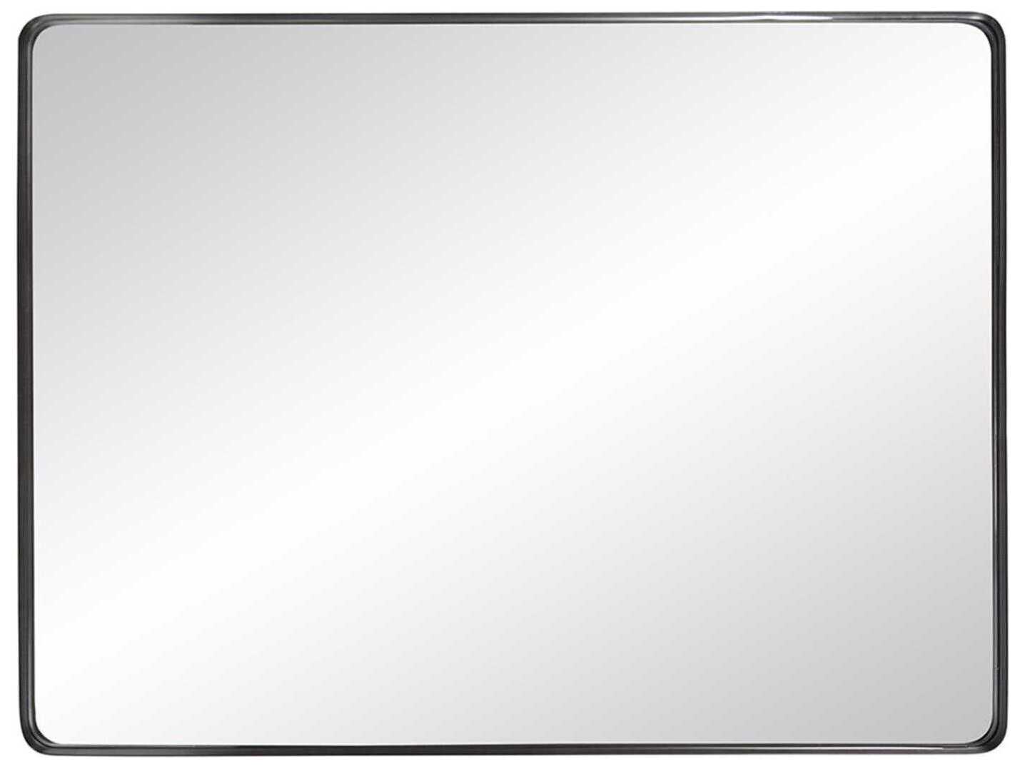 Howard Elliott Steele Black Rectangular Wall Mirror