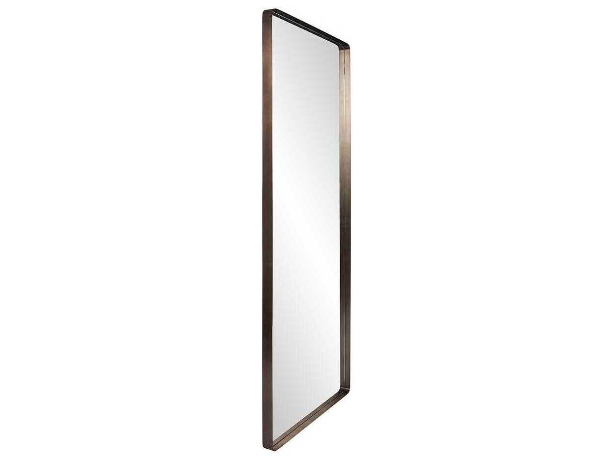 Howard Elliott Steele Oversize Brass Rectangular Wall Mirror