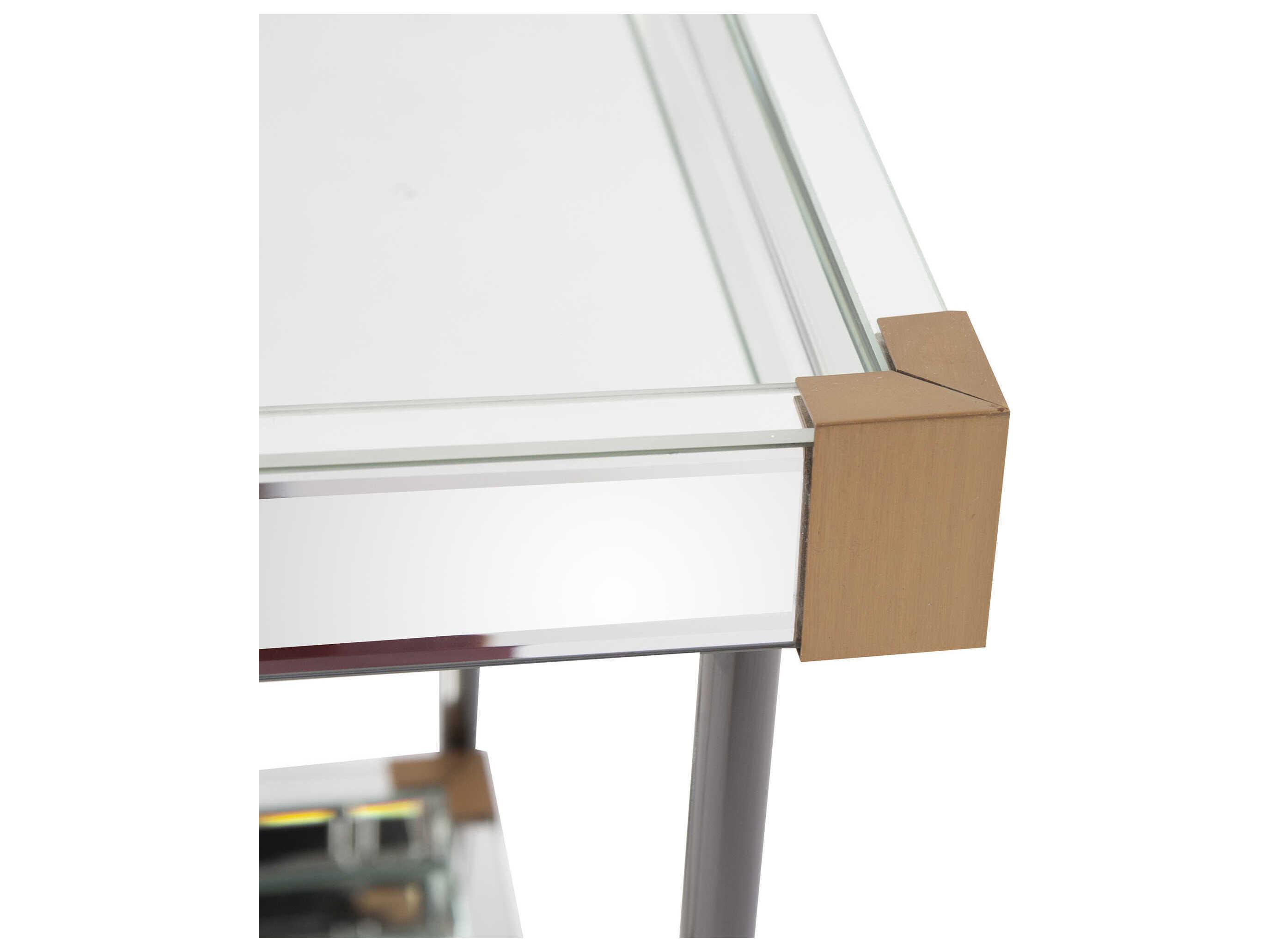 Howard Elliott Elaine Rectangular Mirror End Table