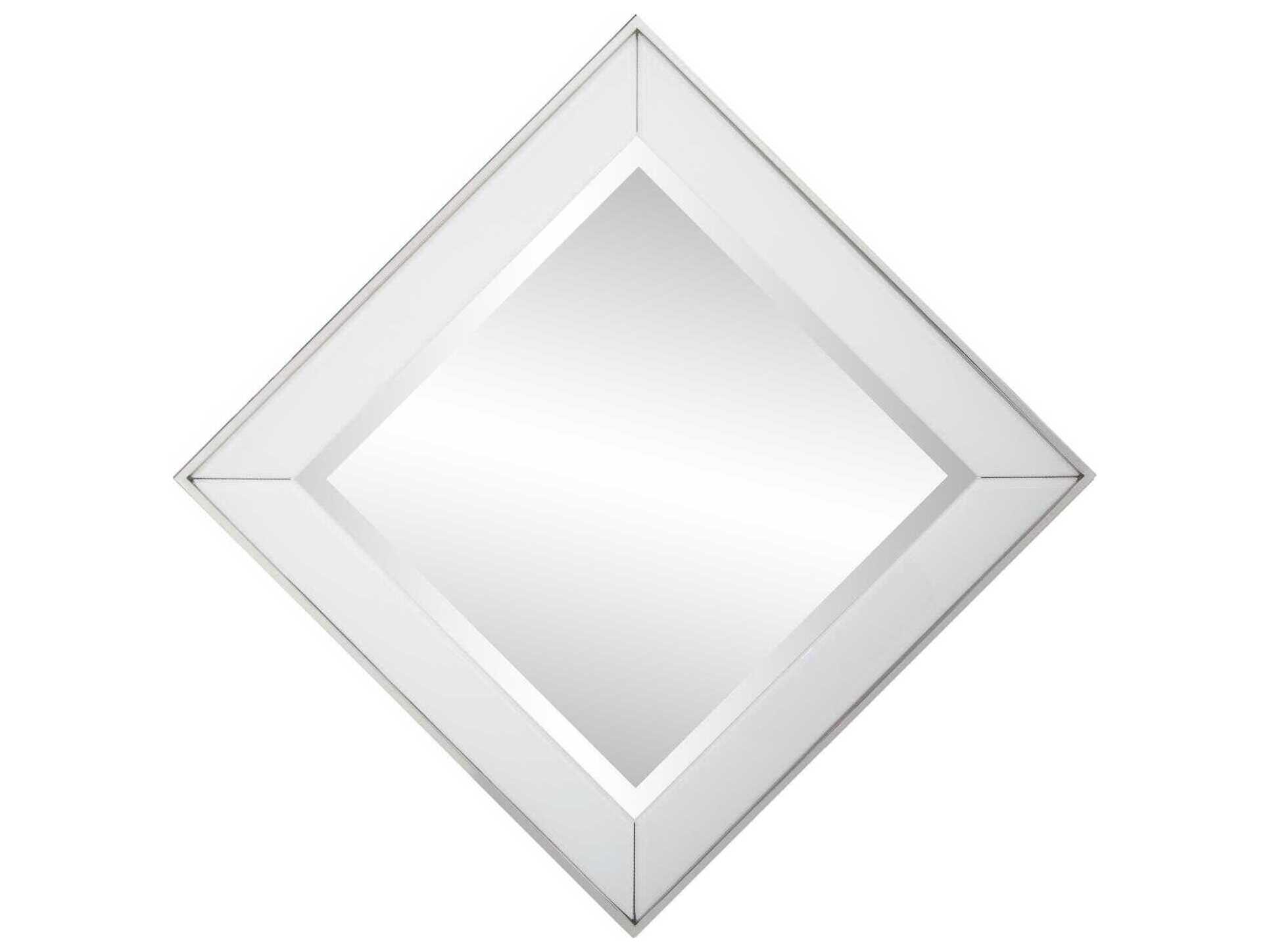 Howard Elliott Devon White Square Wall Mirror