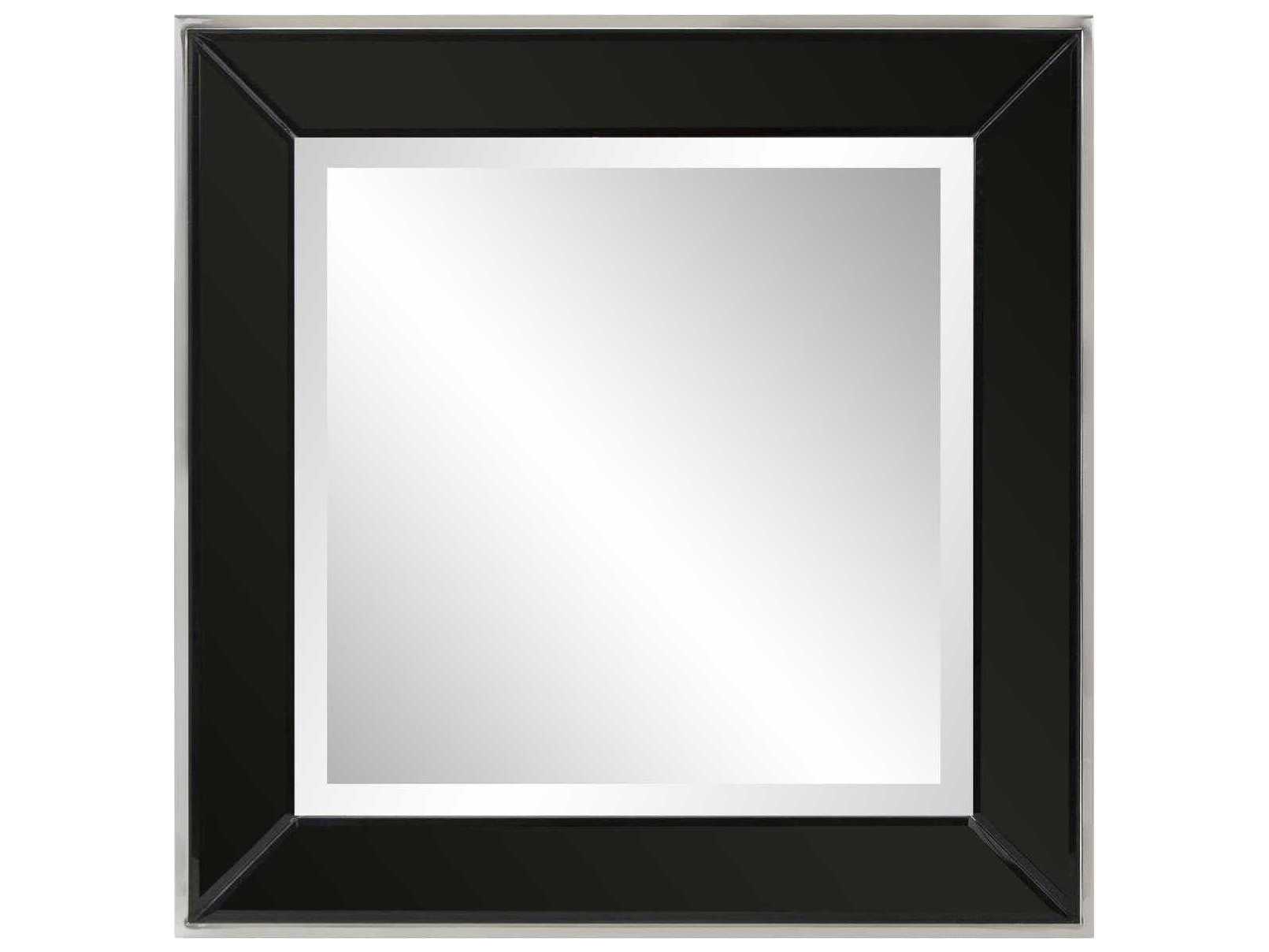 Howard Elliott Devon Black Square Wall Mirror