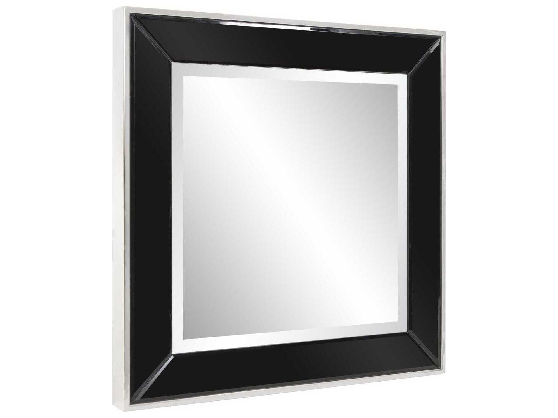 Howard Elliott Devon Black Square Wall Mirror