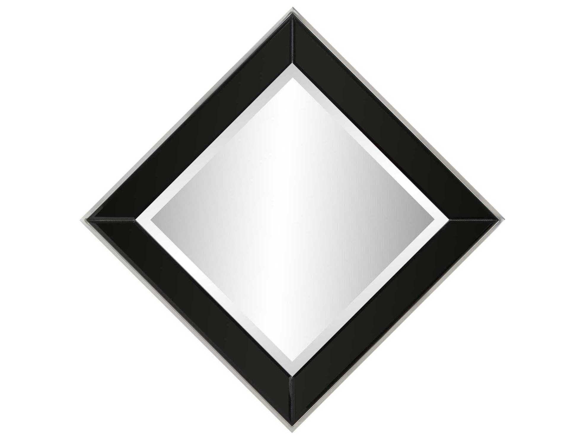 Howard Elliott Devon Black Square Wall Mirror