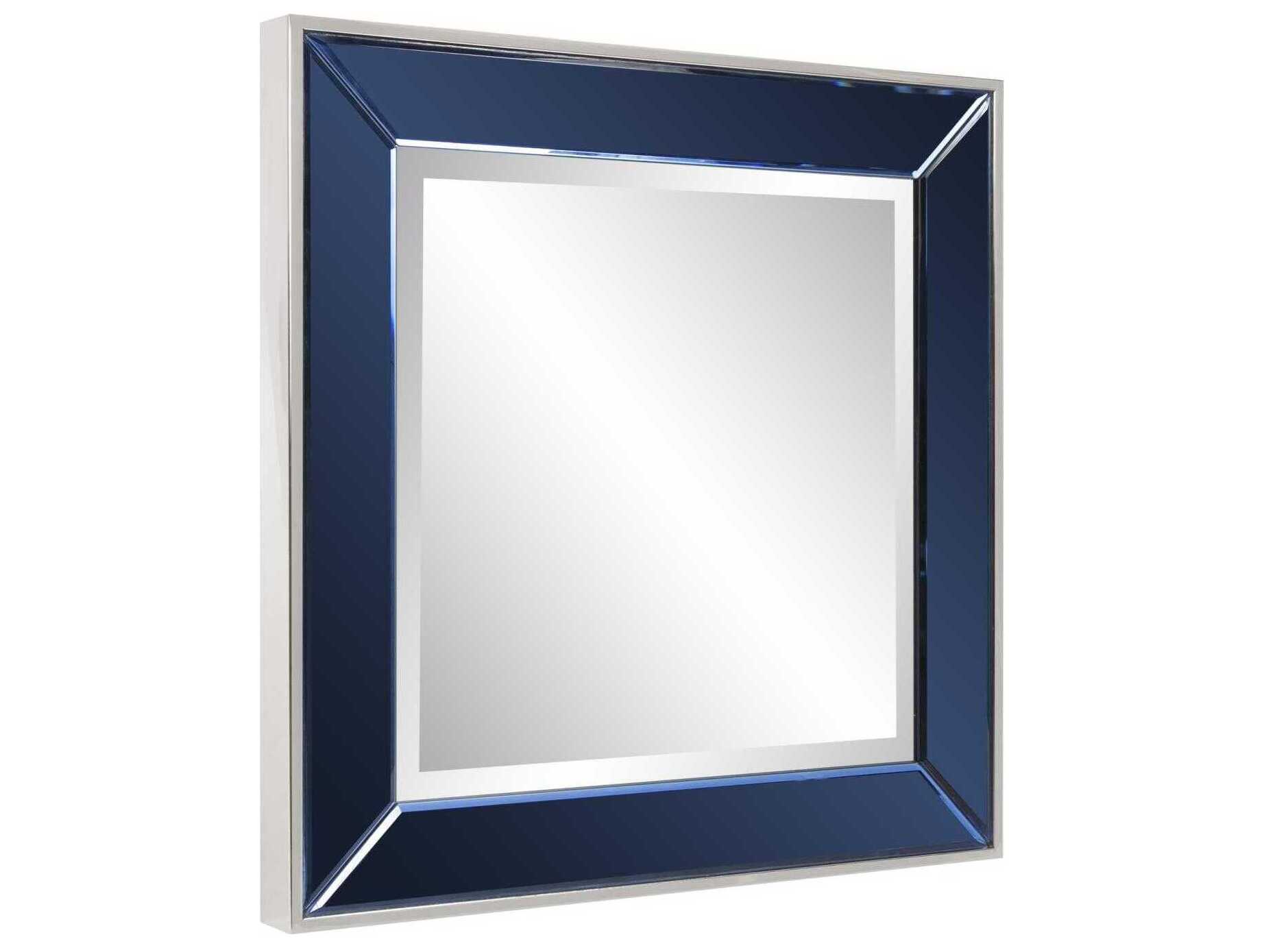 Howard Elliott Devon Blue Square Wall Mirror