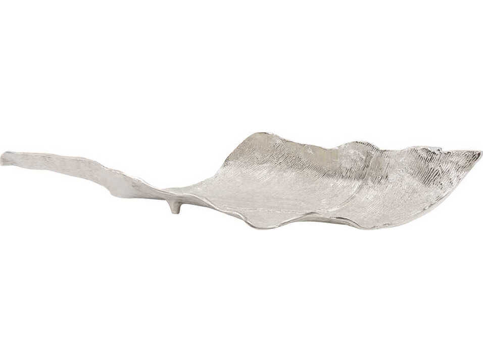 Howard Elliott Abstract Textured Silver Serving Tray